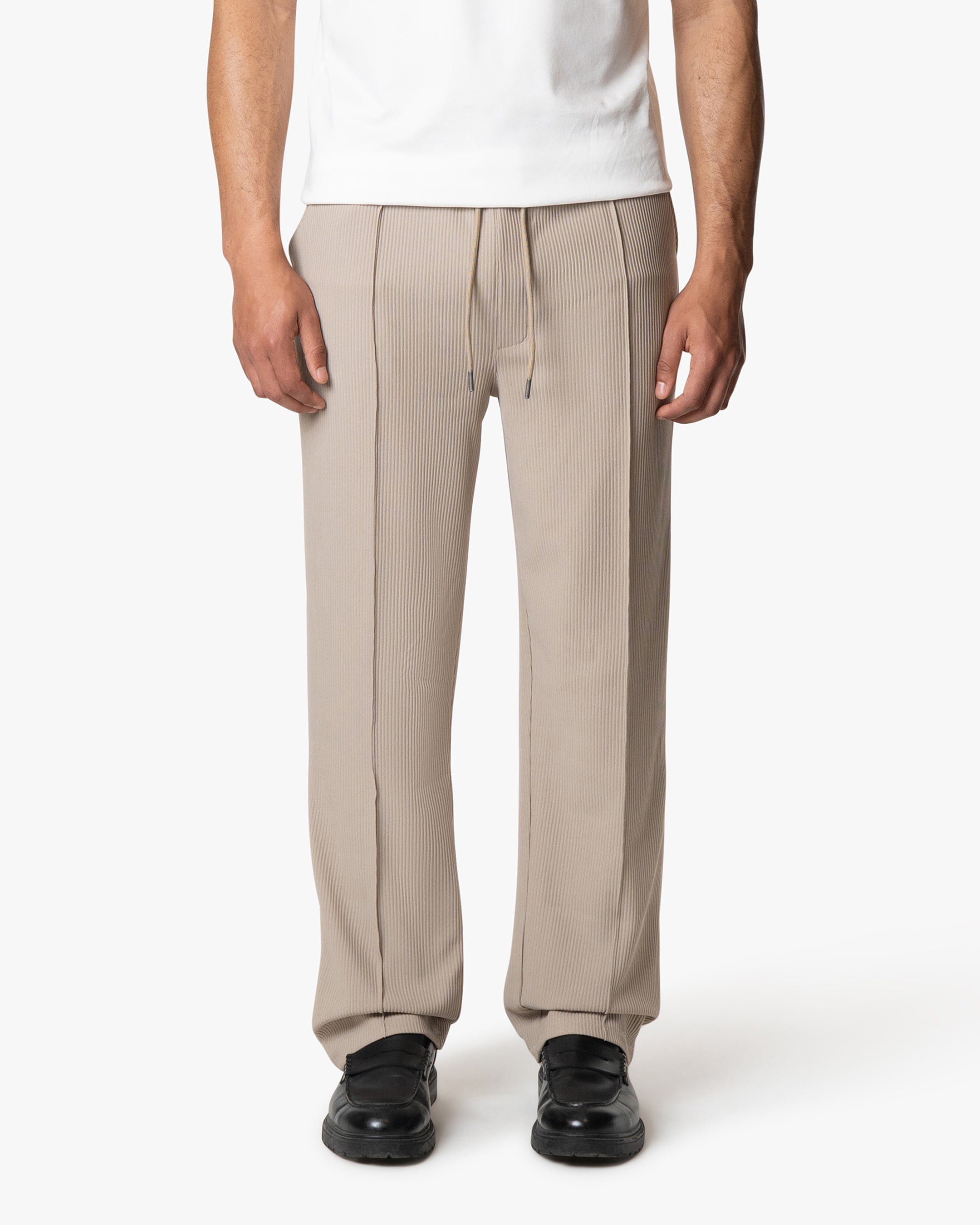 Santiago Ribbed Pants | Beige