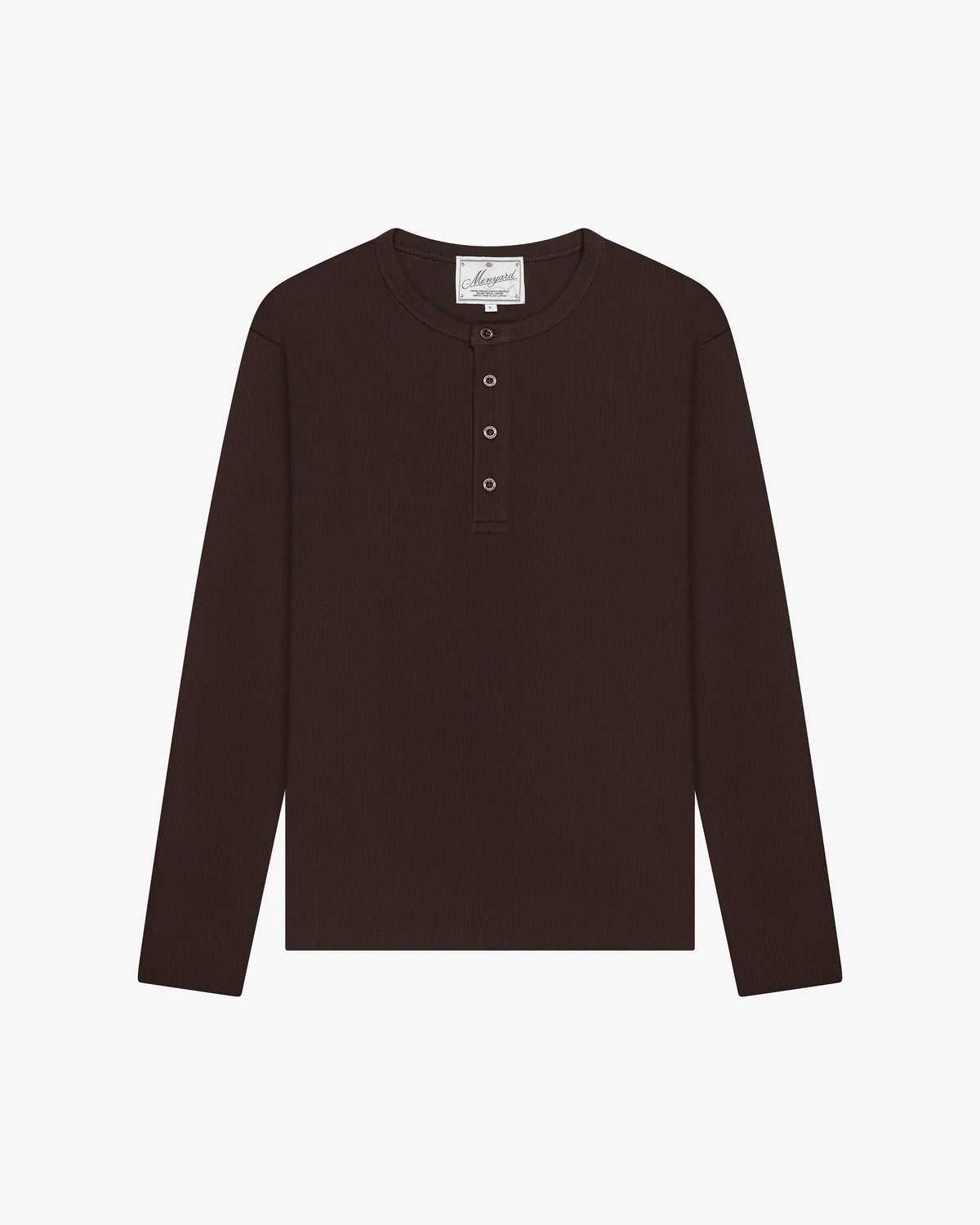 Flatlay Henley Brown