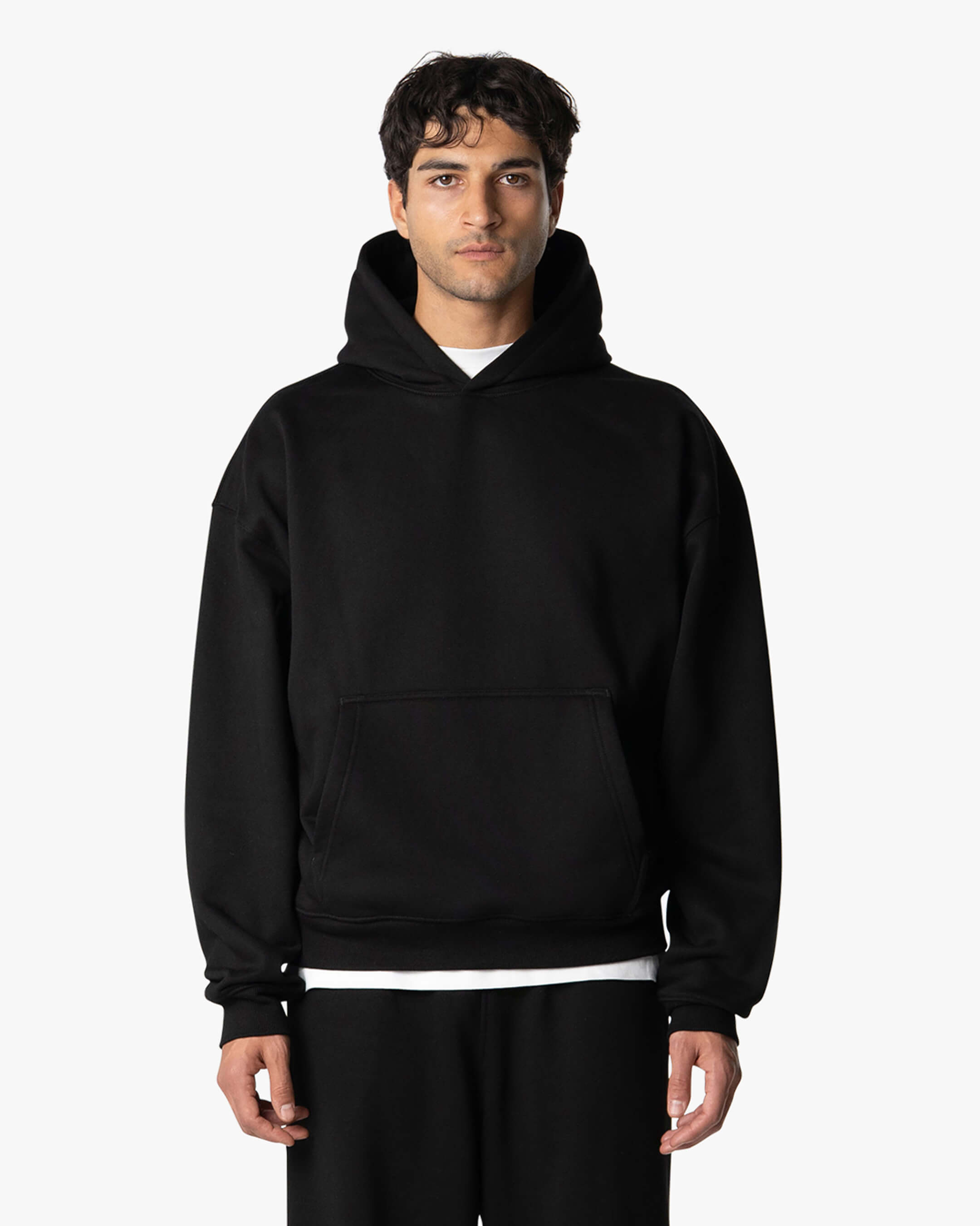 Oversized Blank Hoodie | Black