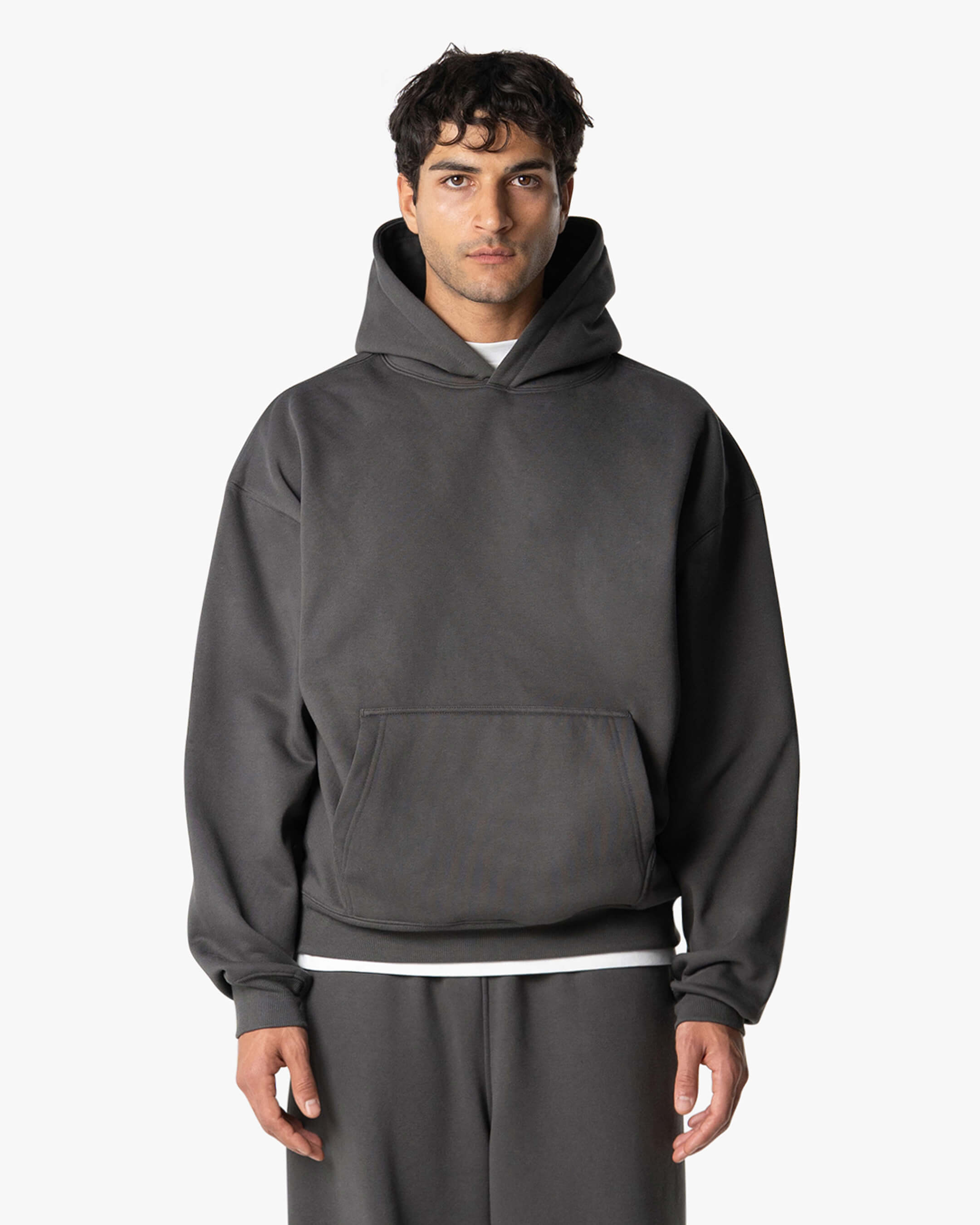 Oversized Blank Hoodie | Grey