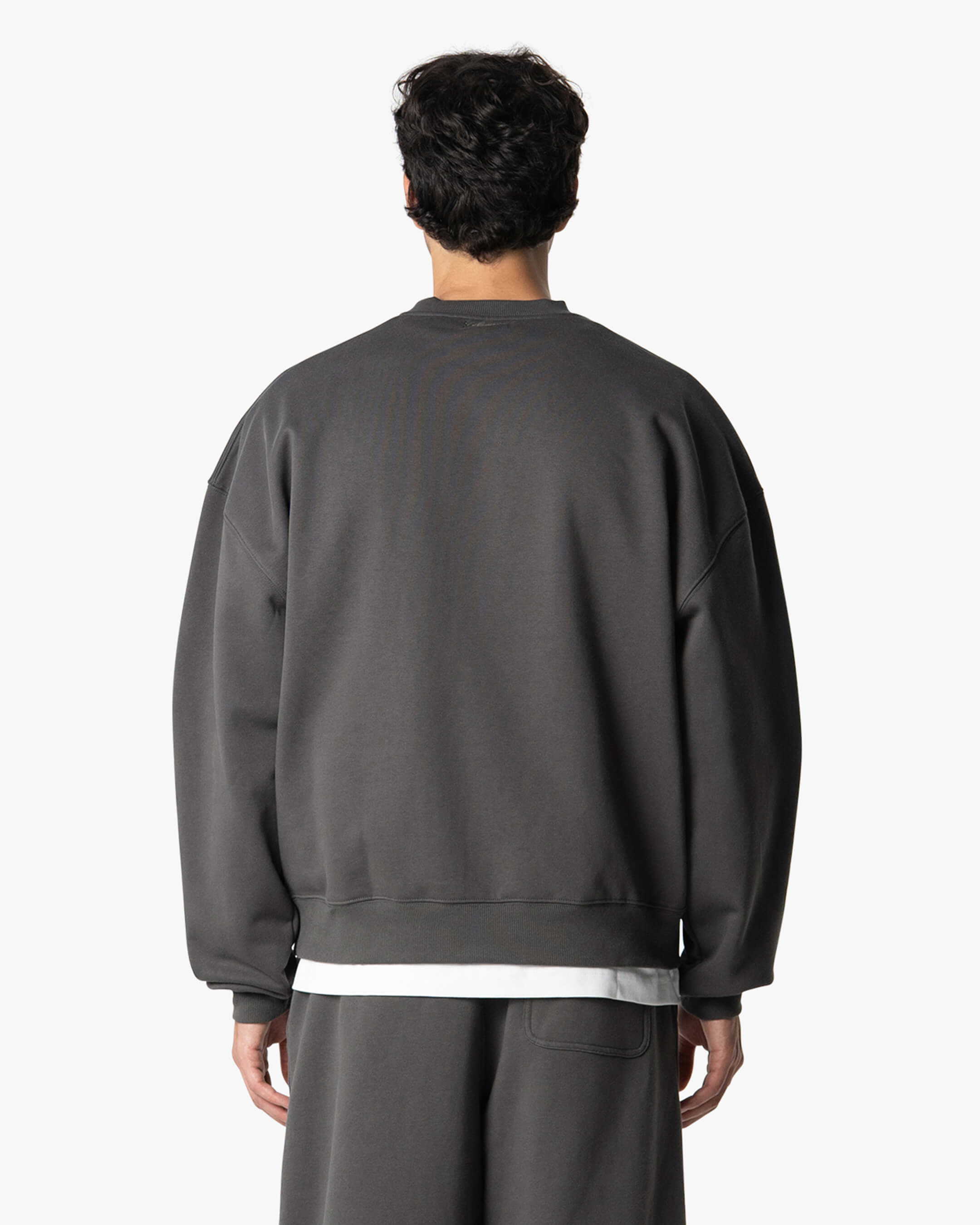 Oversized Blank Sweater | Grey