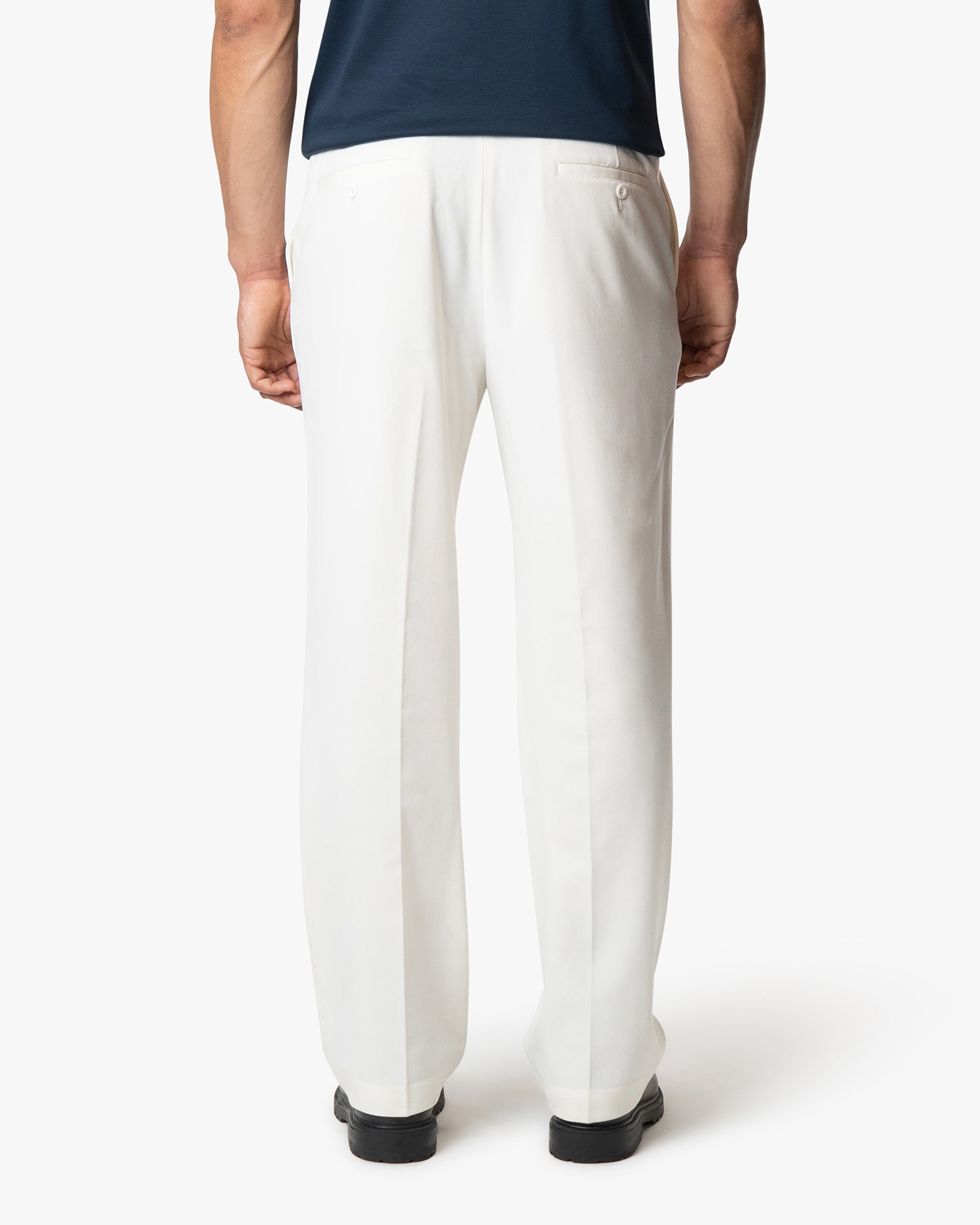 Fender Straight Pants | Ecru