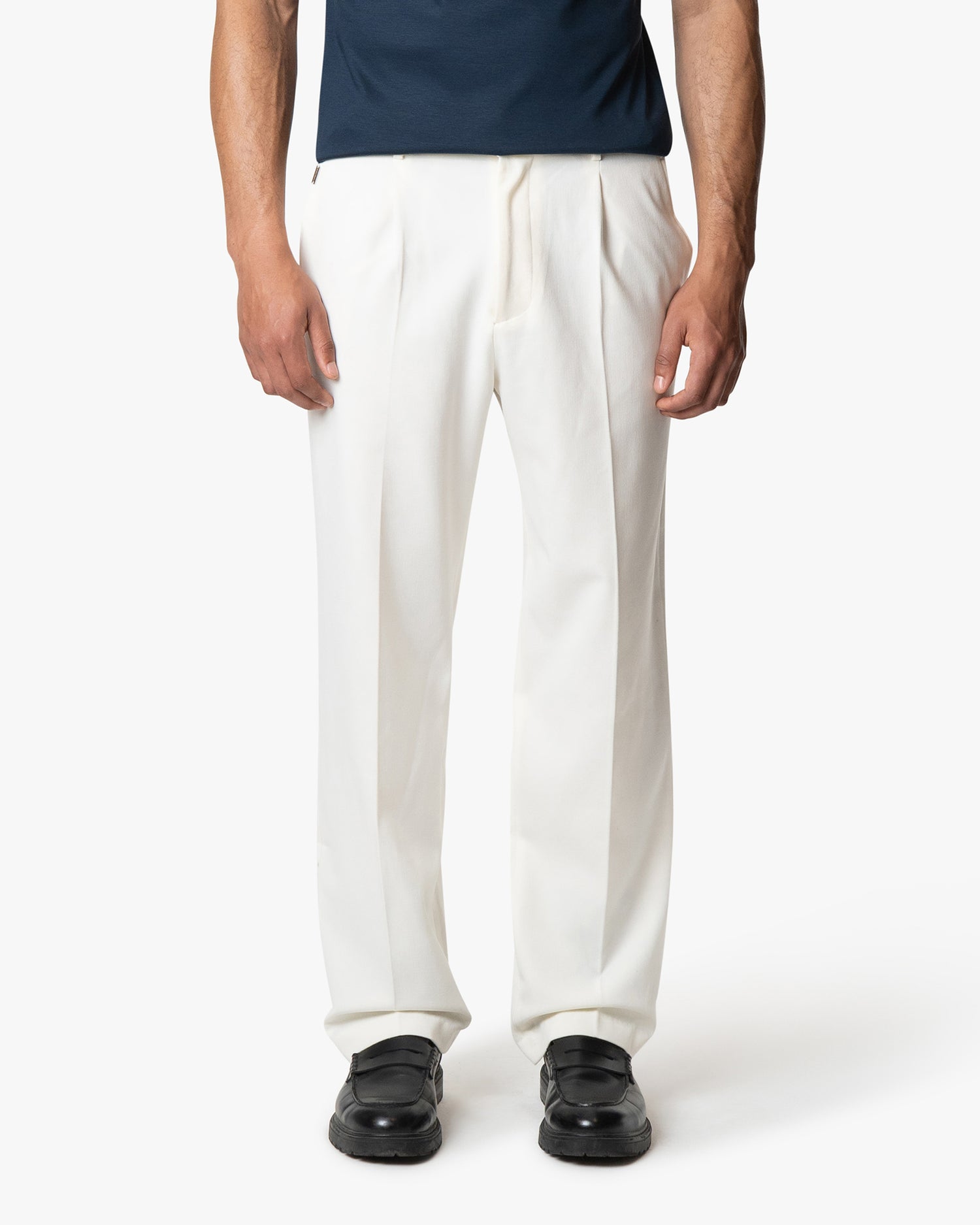 Fender Straight Pants | Ecru