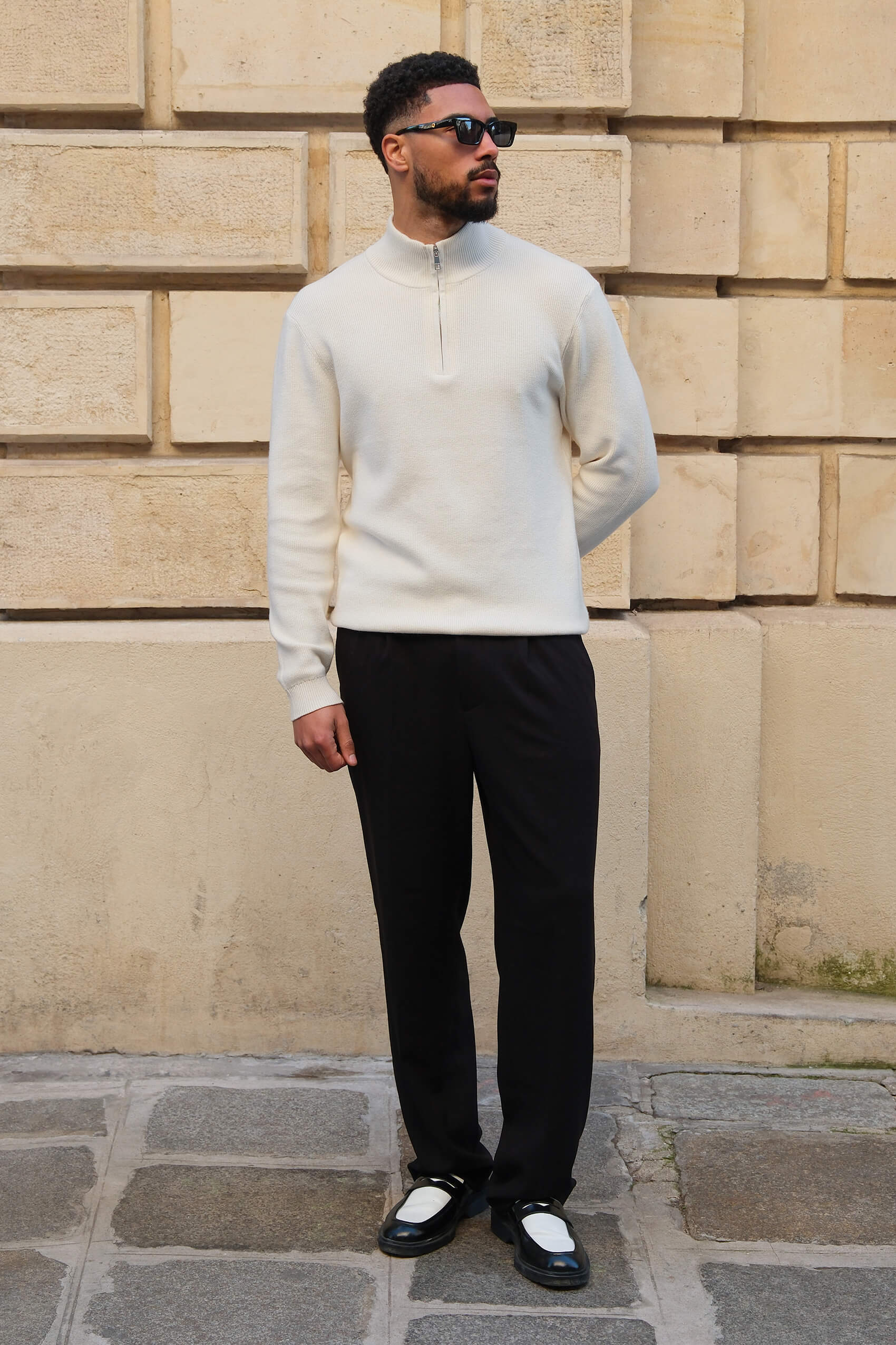 Armada half zip | Ecru