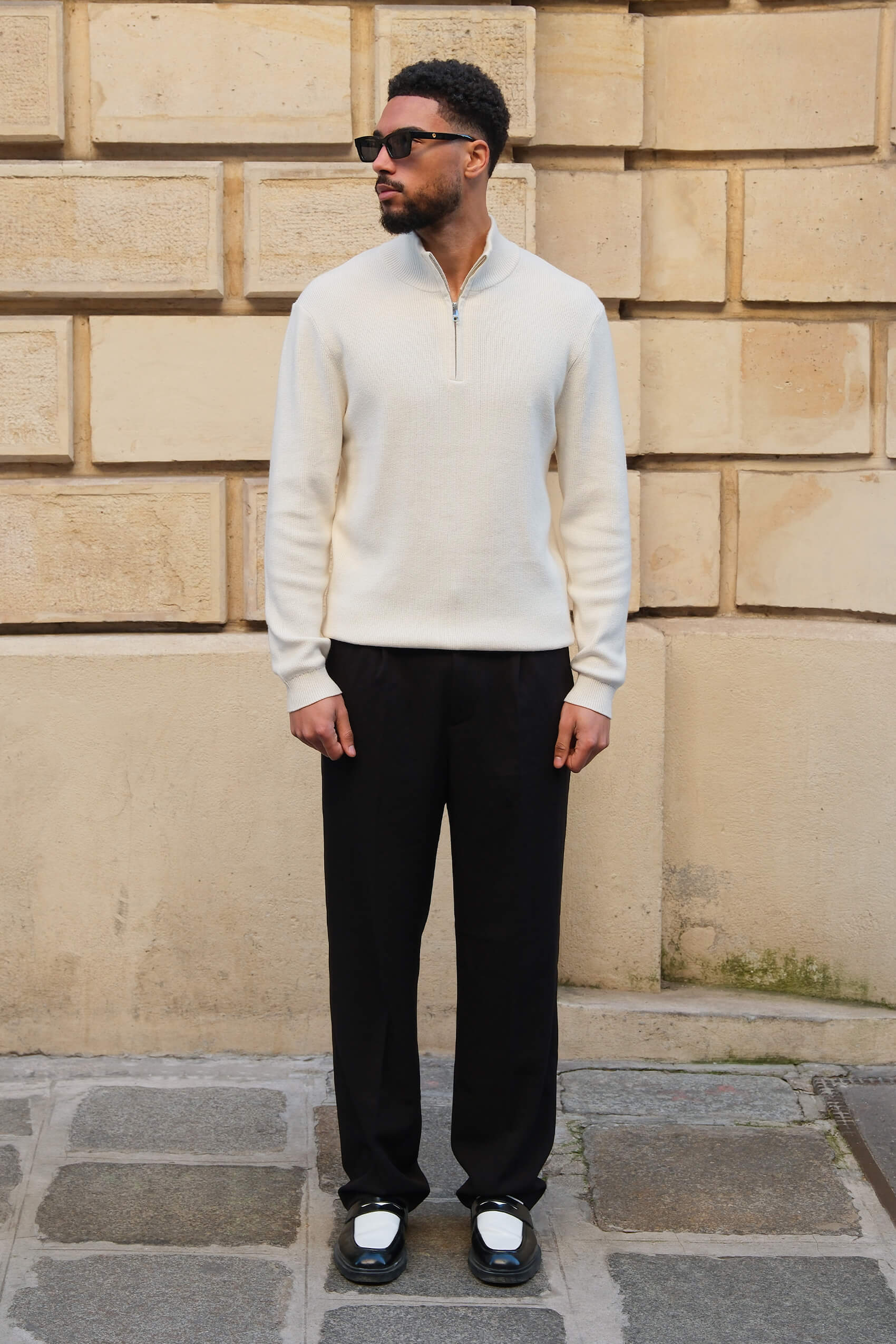 Armada half zip | Ecru