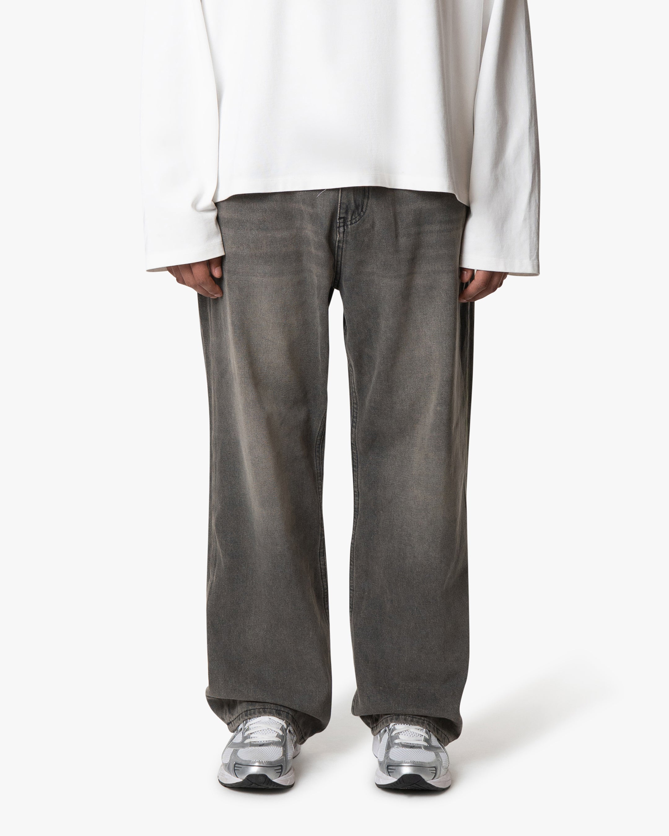 Riven Wide Jeans | Washed Grey