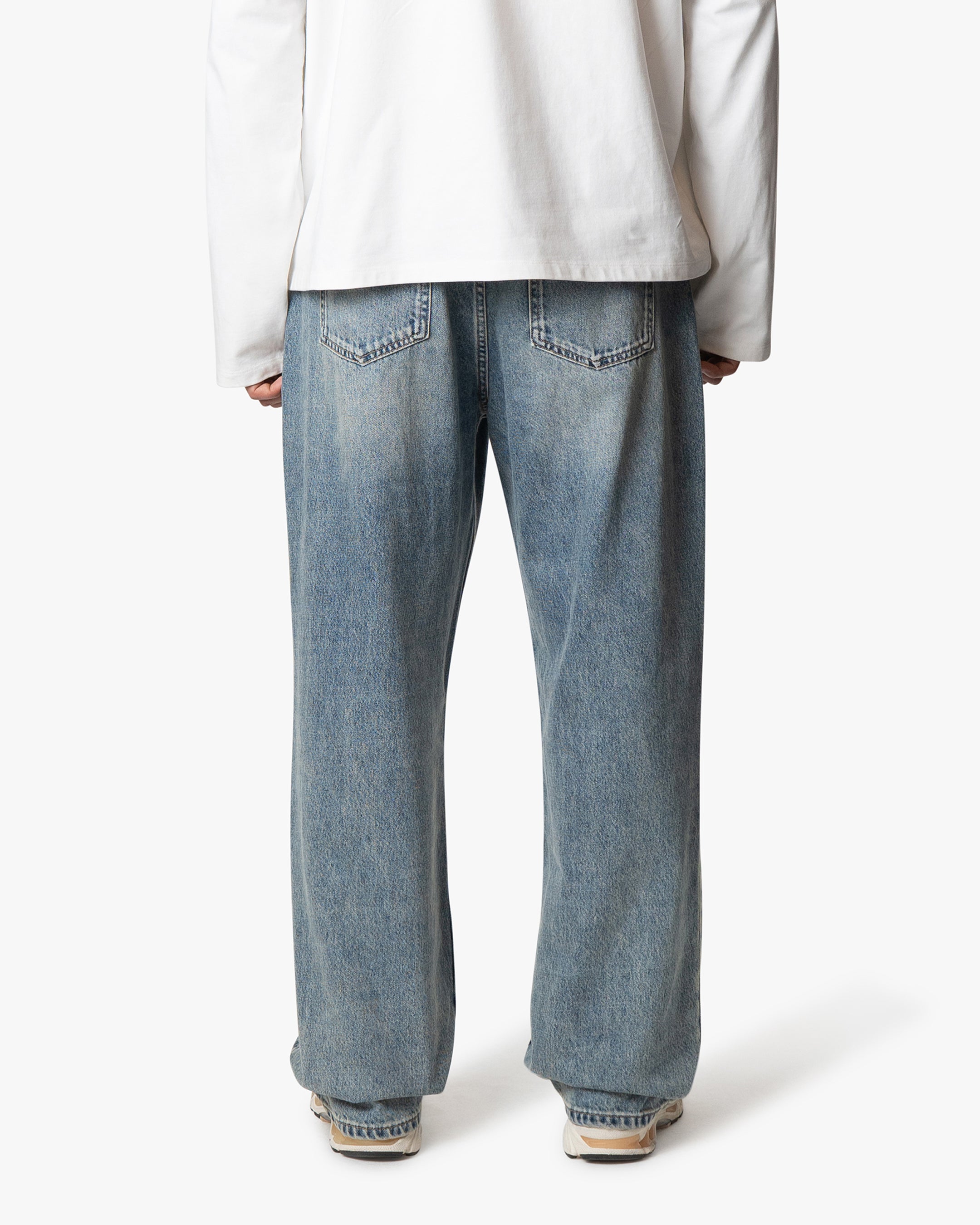 Riven Wide Jeans | Mid Blue