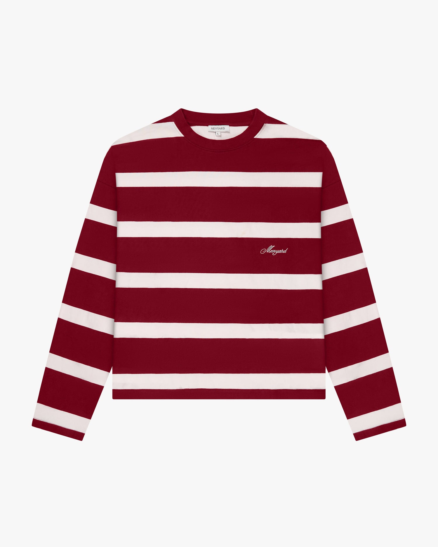 Striped Boxy Longsleeve | Red/White