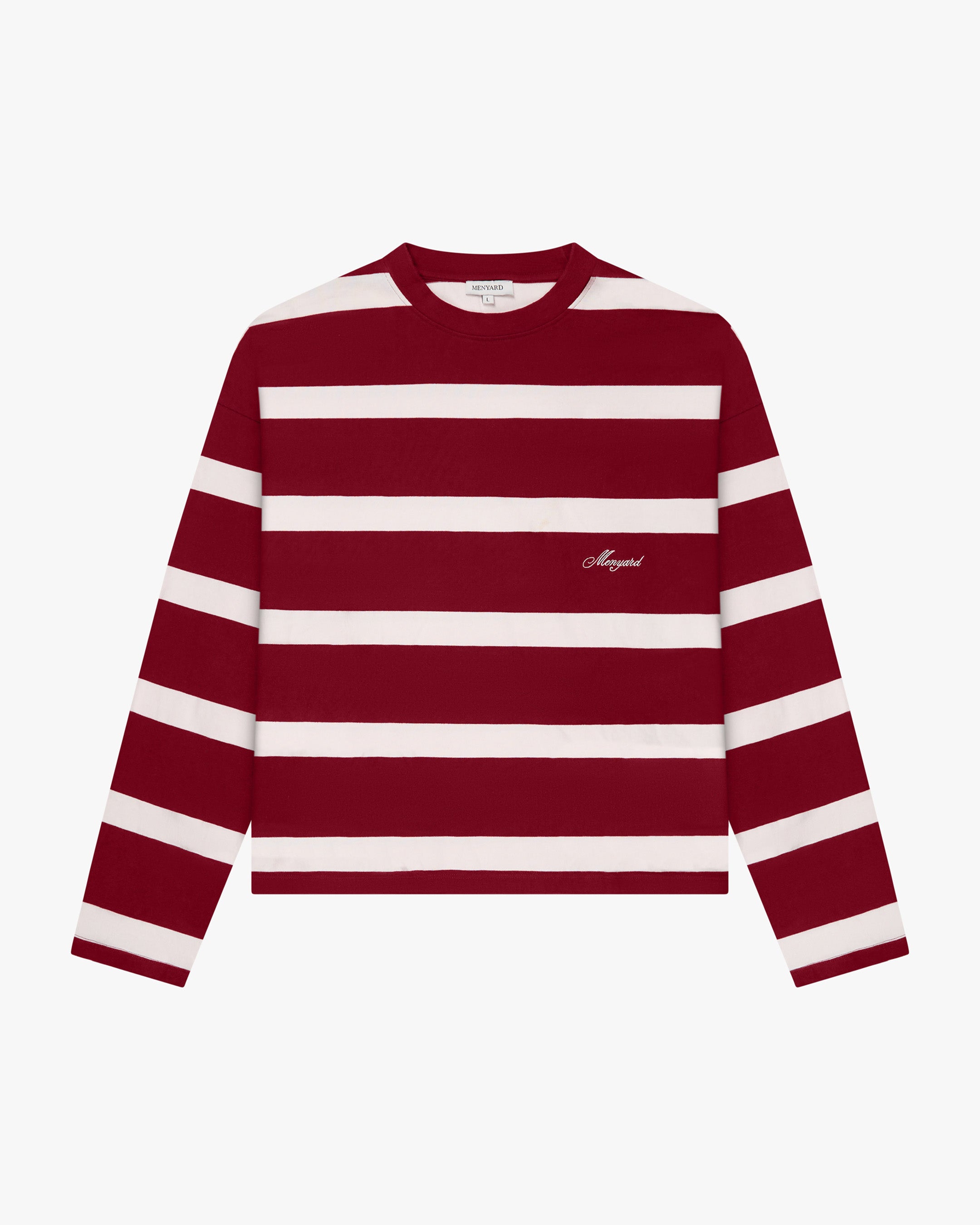 Striped Boxy Longsleeve | Red/White