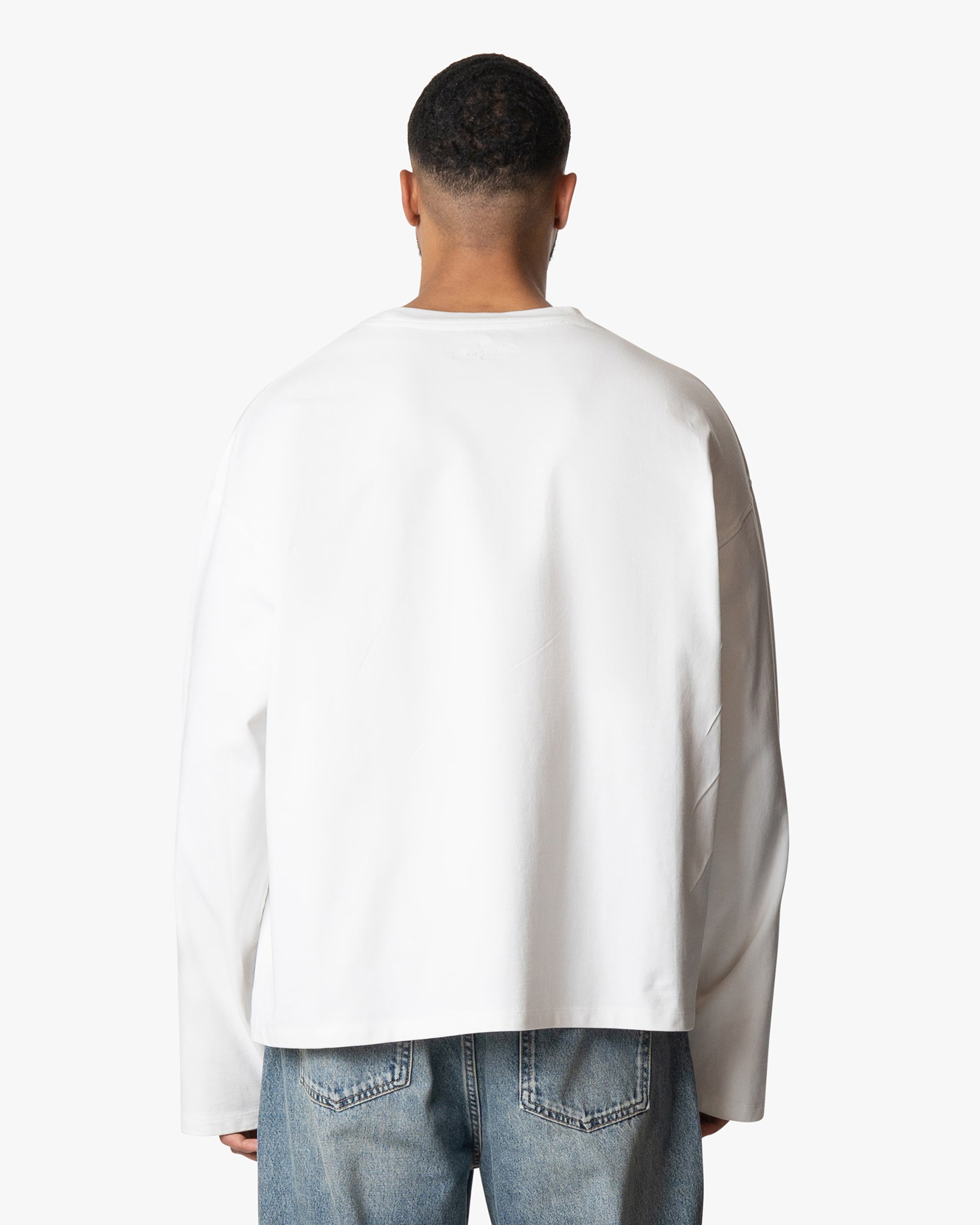 Iconic Logo Boxy Longsleeve | White