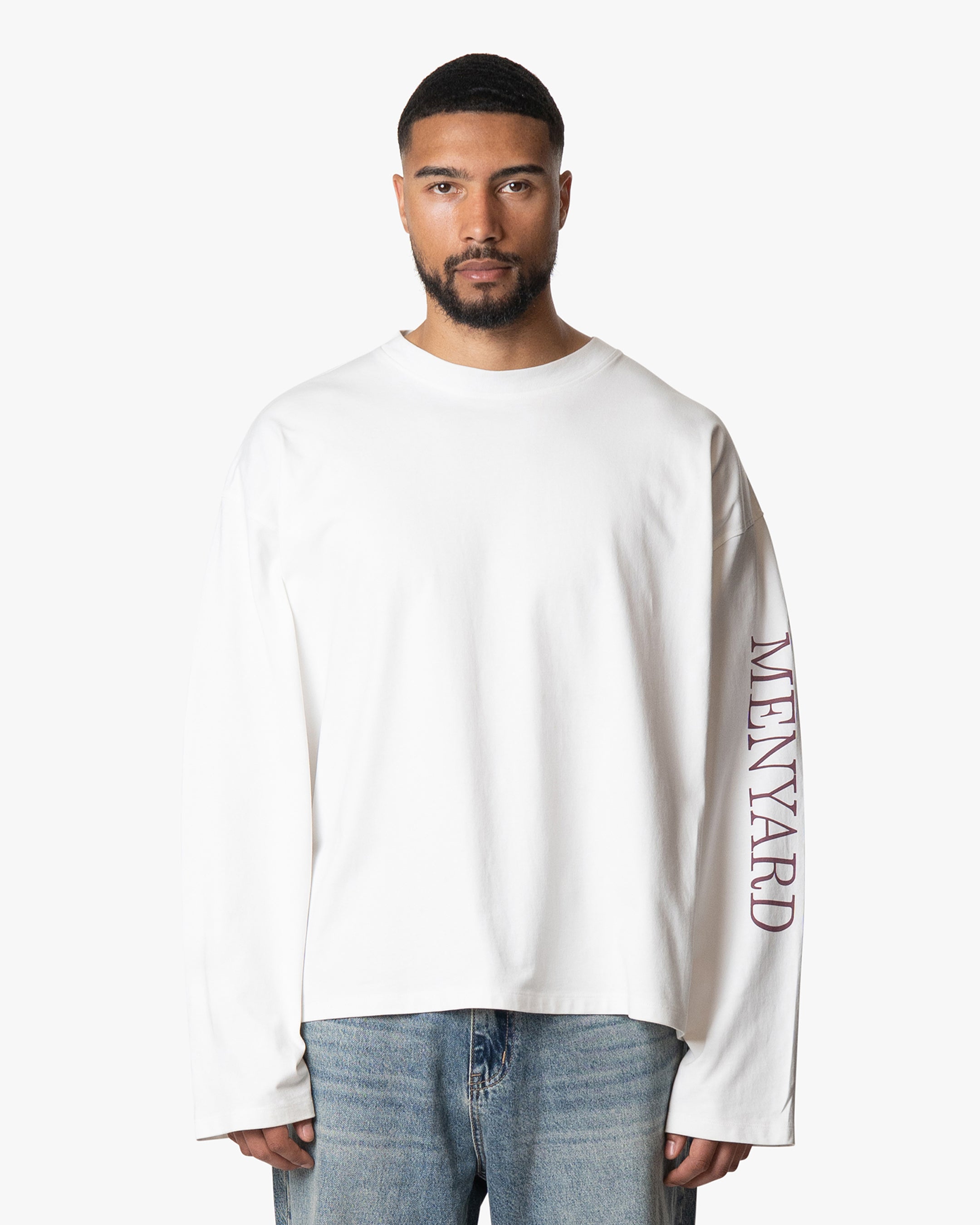 Iconic Logo Boxy Longsleeve | White