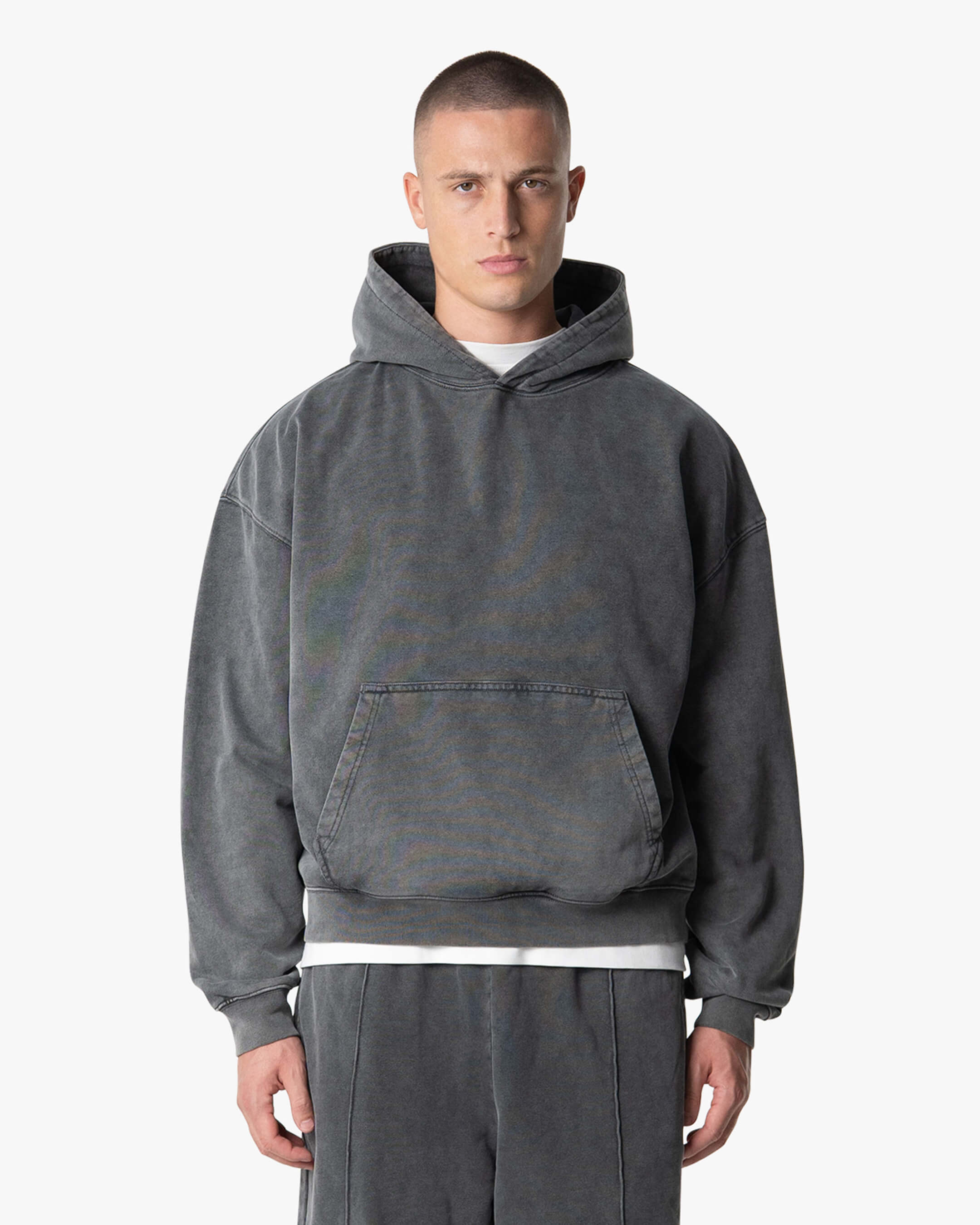 Acid Wash Oversized Hoodie | Acid Grey