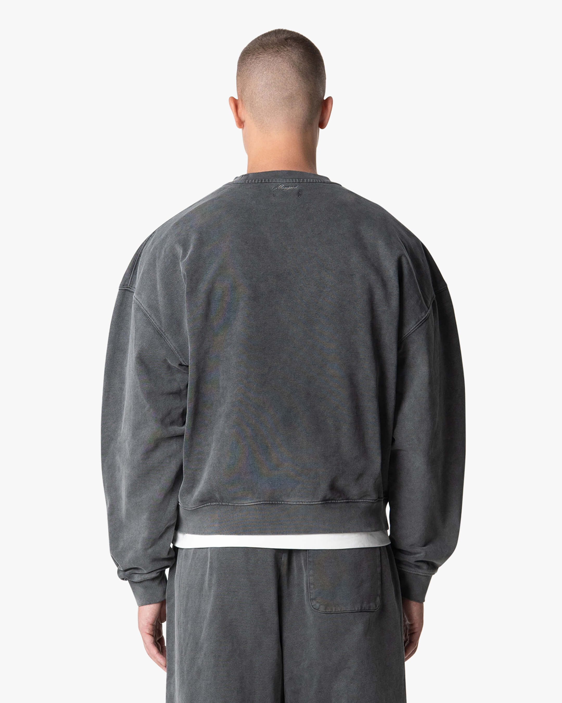 Acid Wash Oversized Sweater | Acid Grey