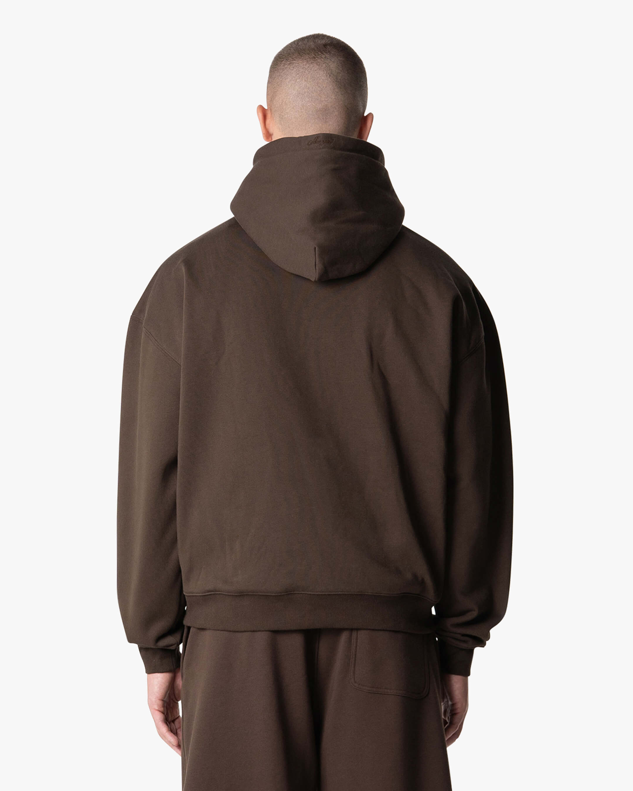 Oversized Blank Hoodie | Brown