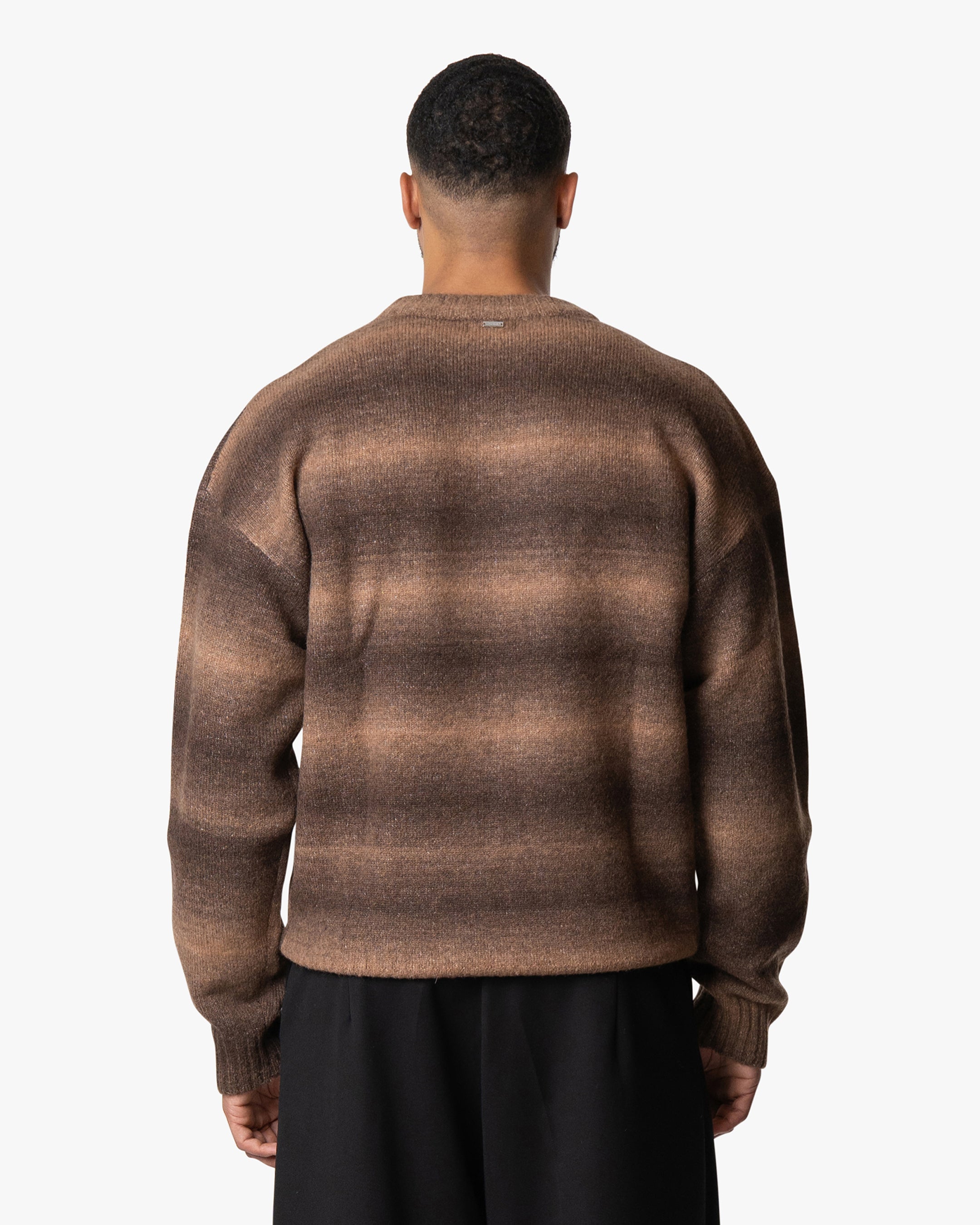 Aria Oversized Gradient Sweater | Brown/Orange