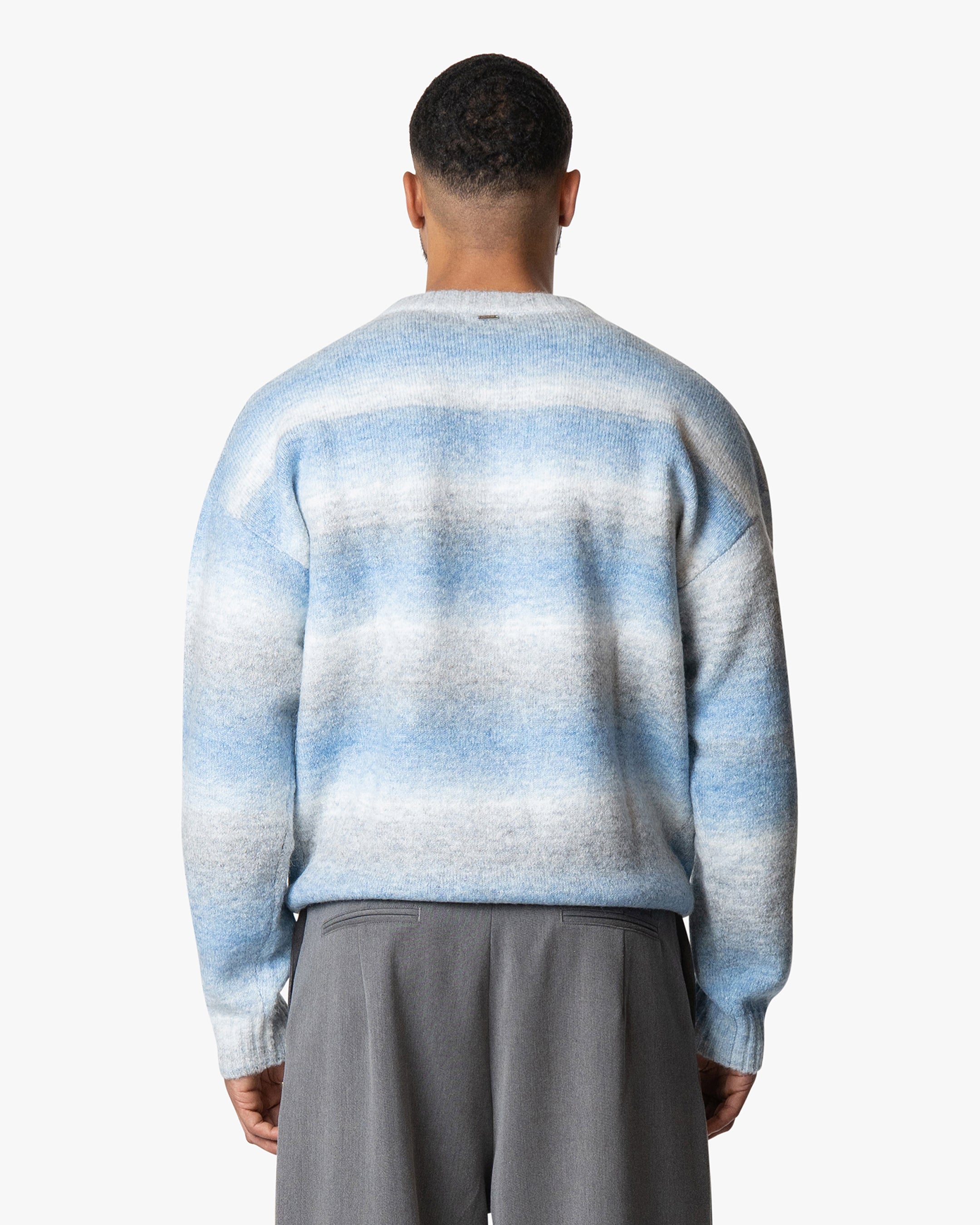 Aria Oversized Gradient Sweater | Blue/White