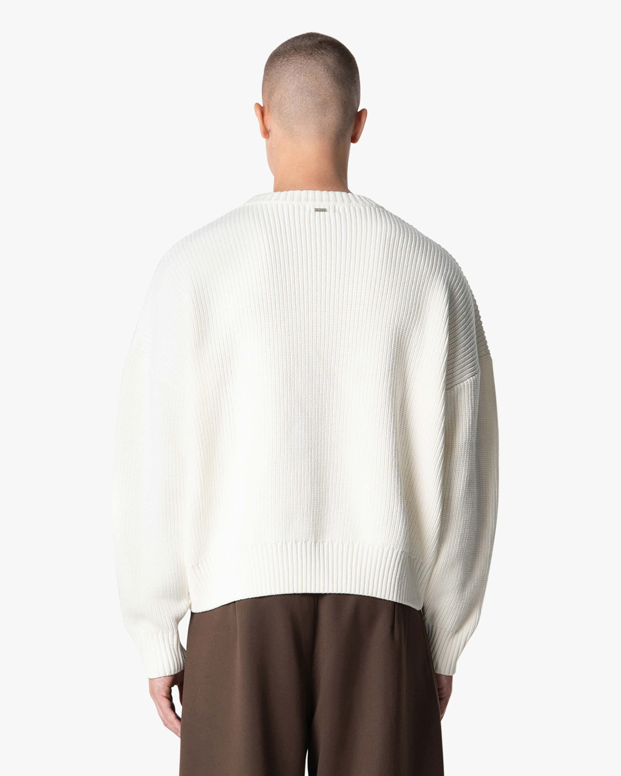 Emilian Oversized Cotton Boxy Sweater | Ecru