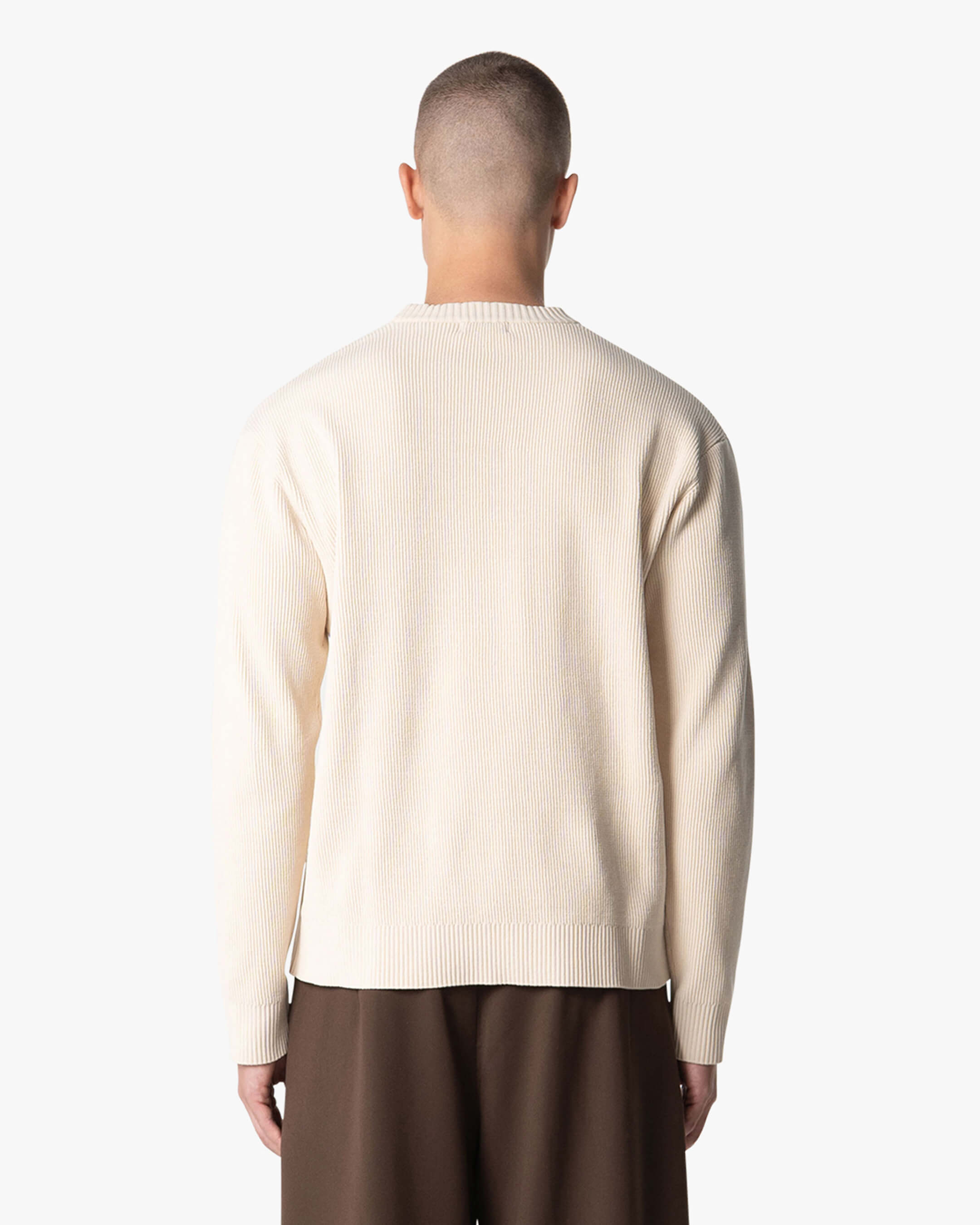 Culture Knitted Crewneck | Creme