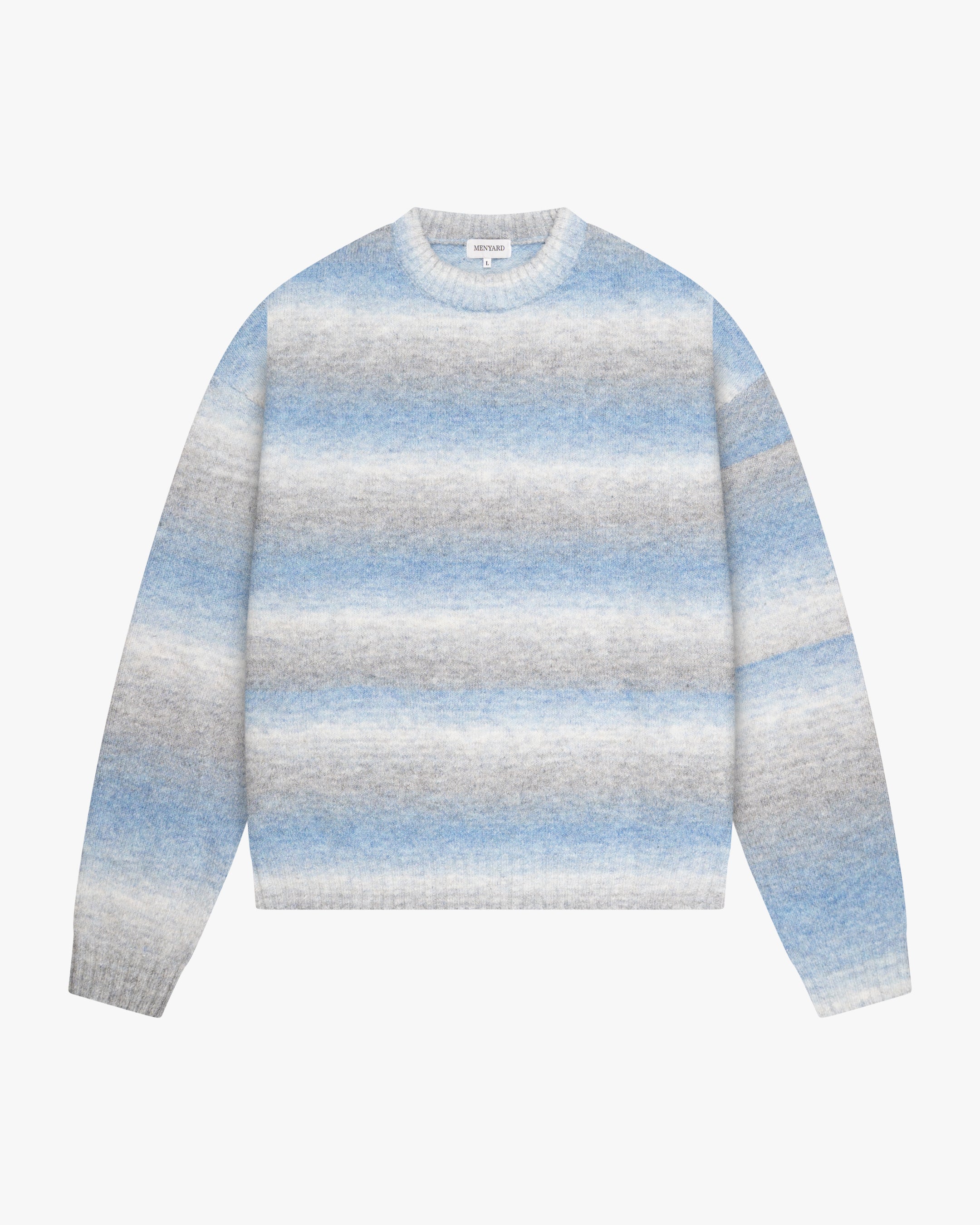 Aria Oversized Gradient Sweater | Blue/White