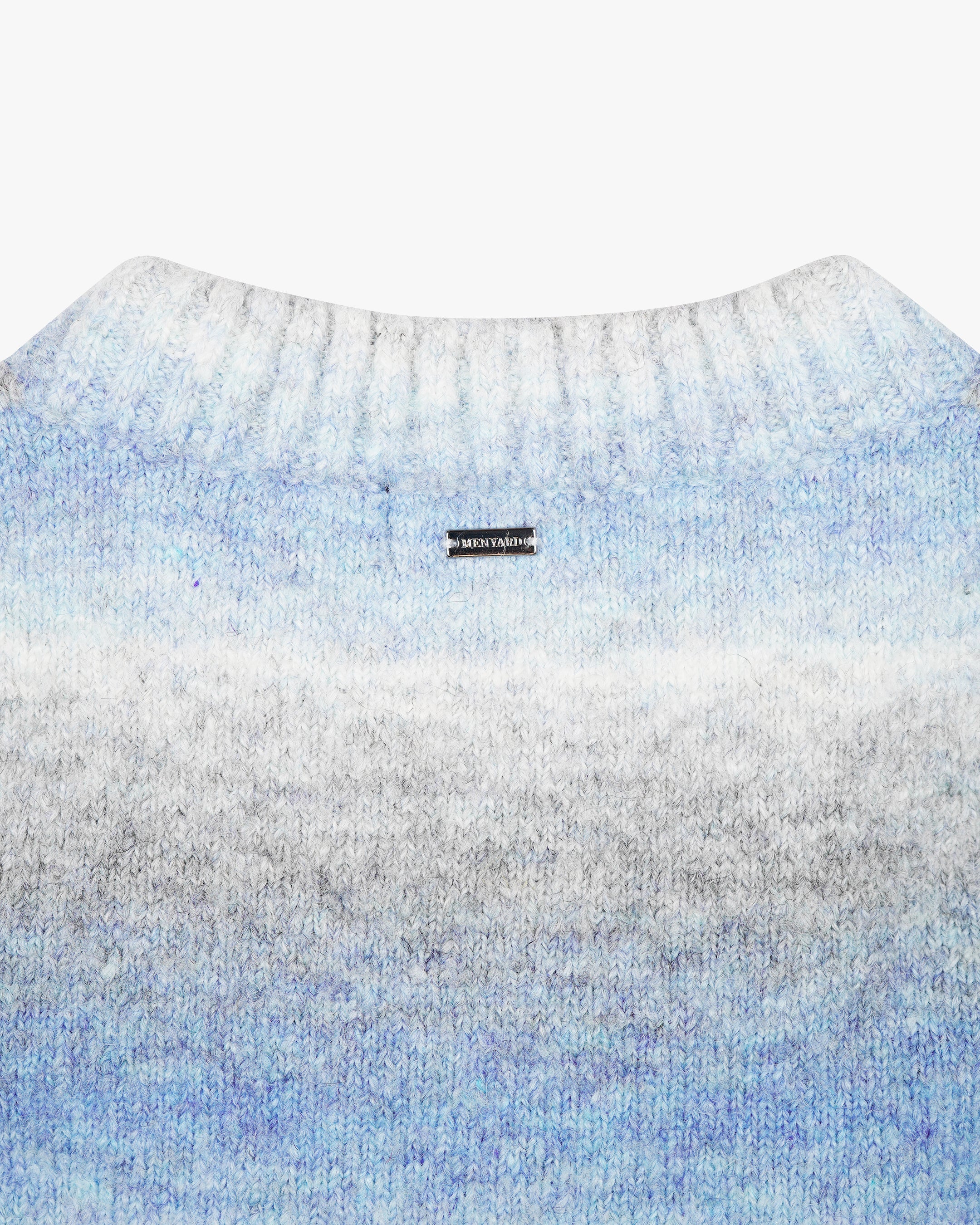 Aria Oversized Gradient Sweater | Blue/White