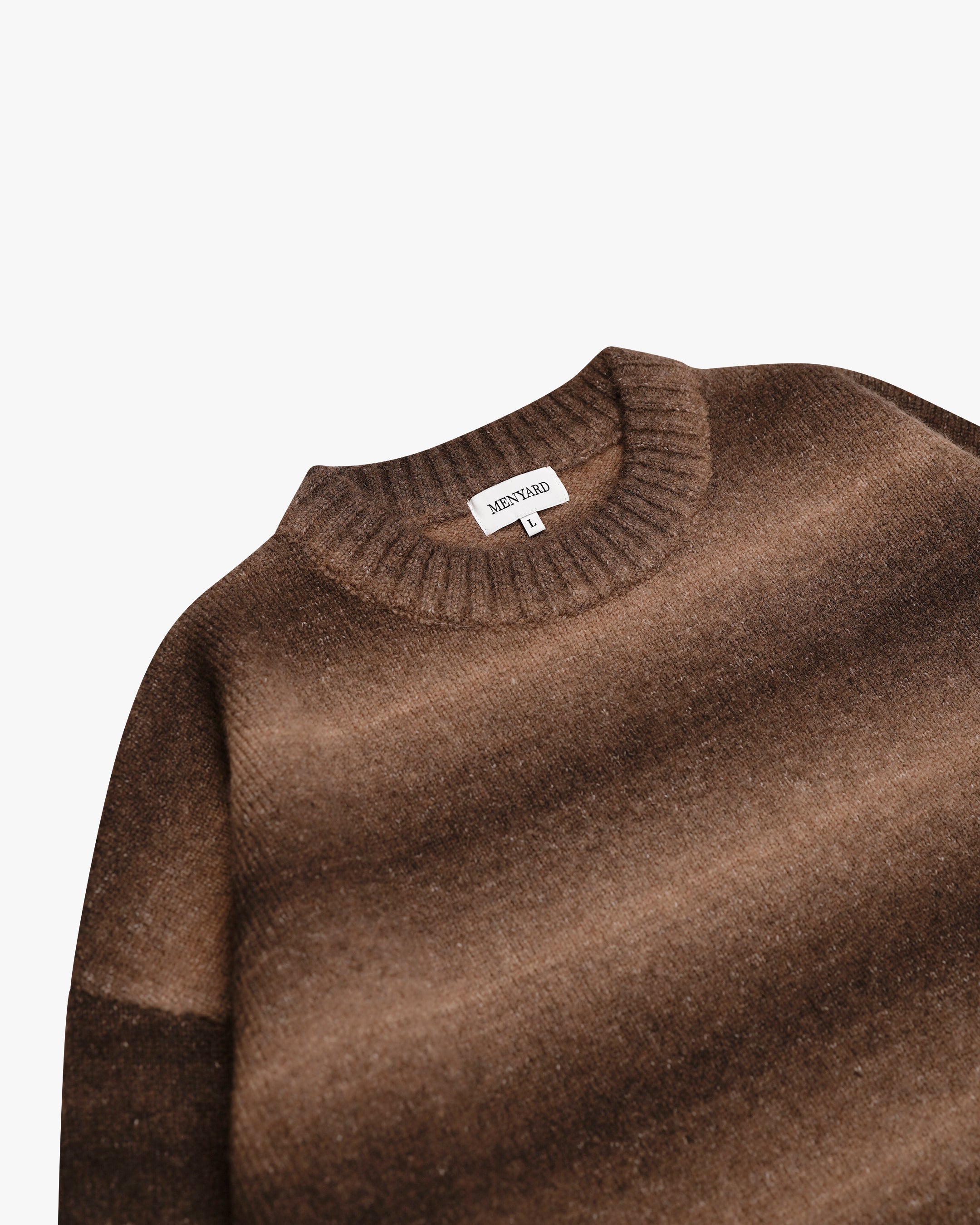 Aria Oversized Gradient Sweater | Brown/Orange