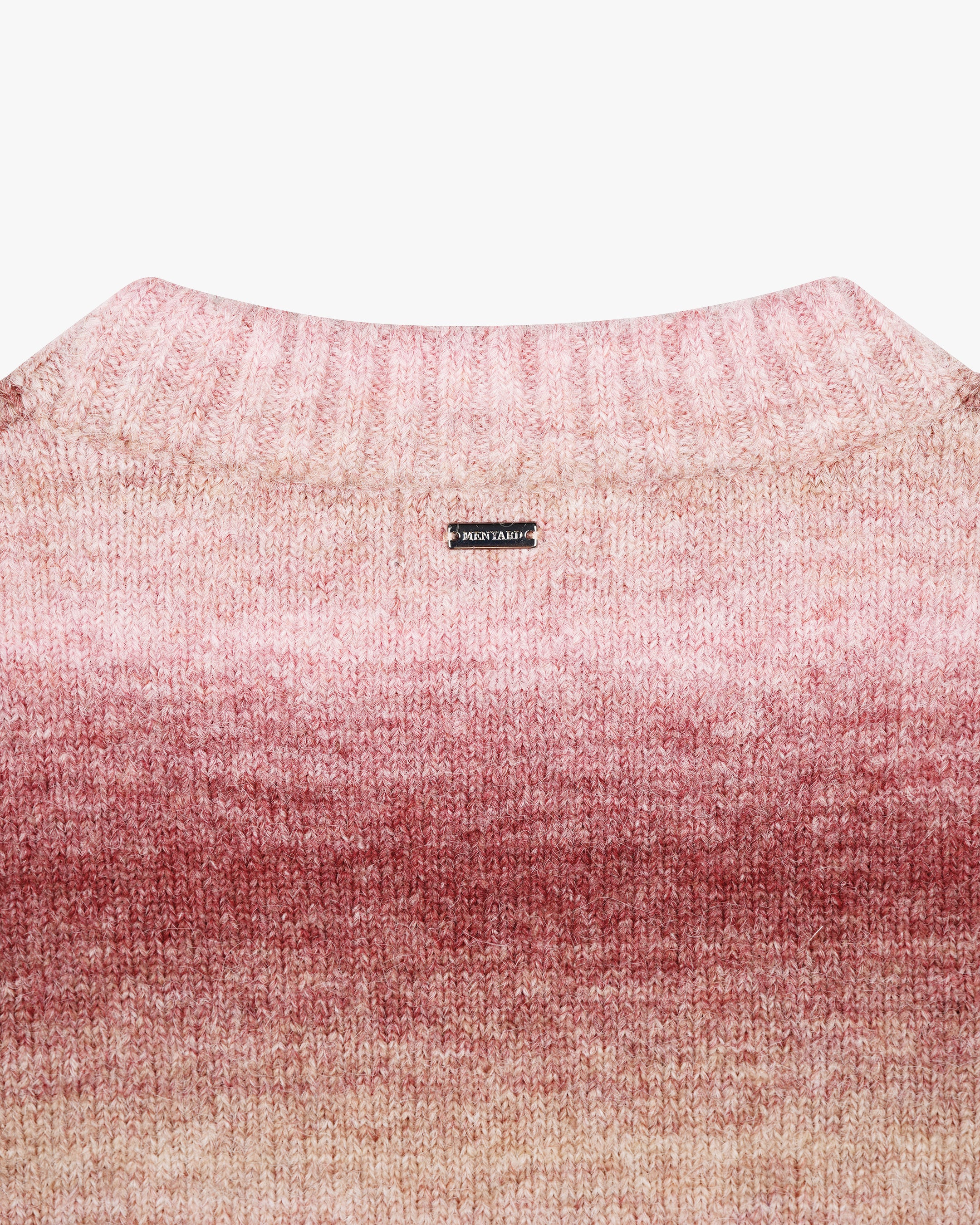 Aria Oversized Gradient Sweater | Pink/White