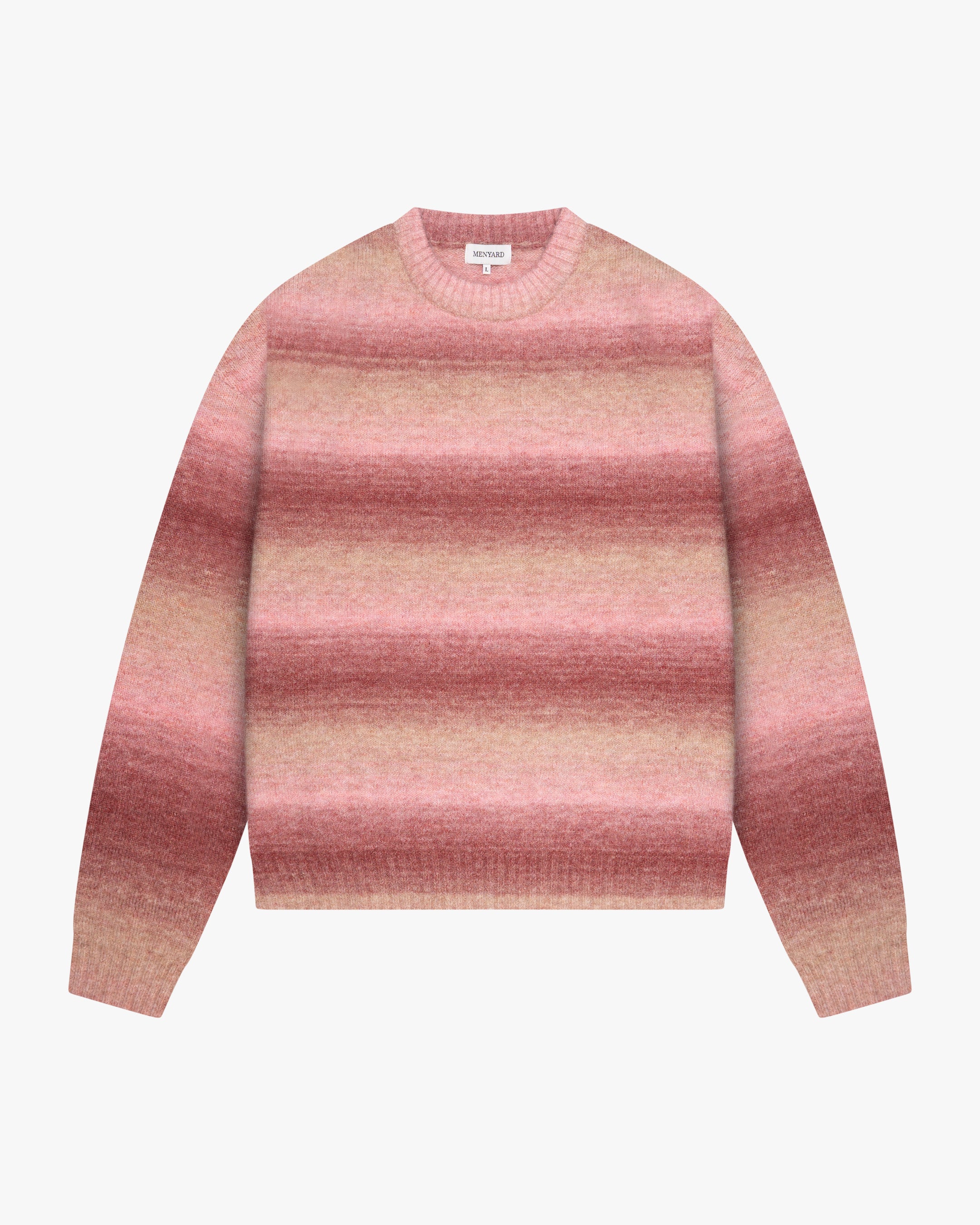 Aria Oversized Gradient Sweater | Pink/White
