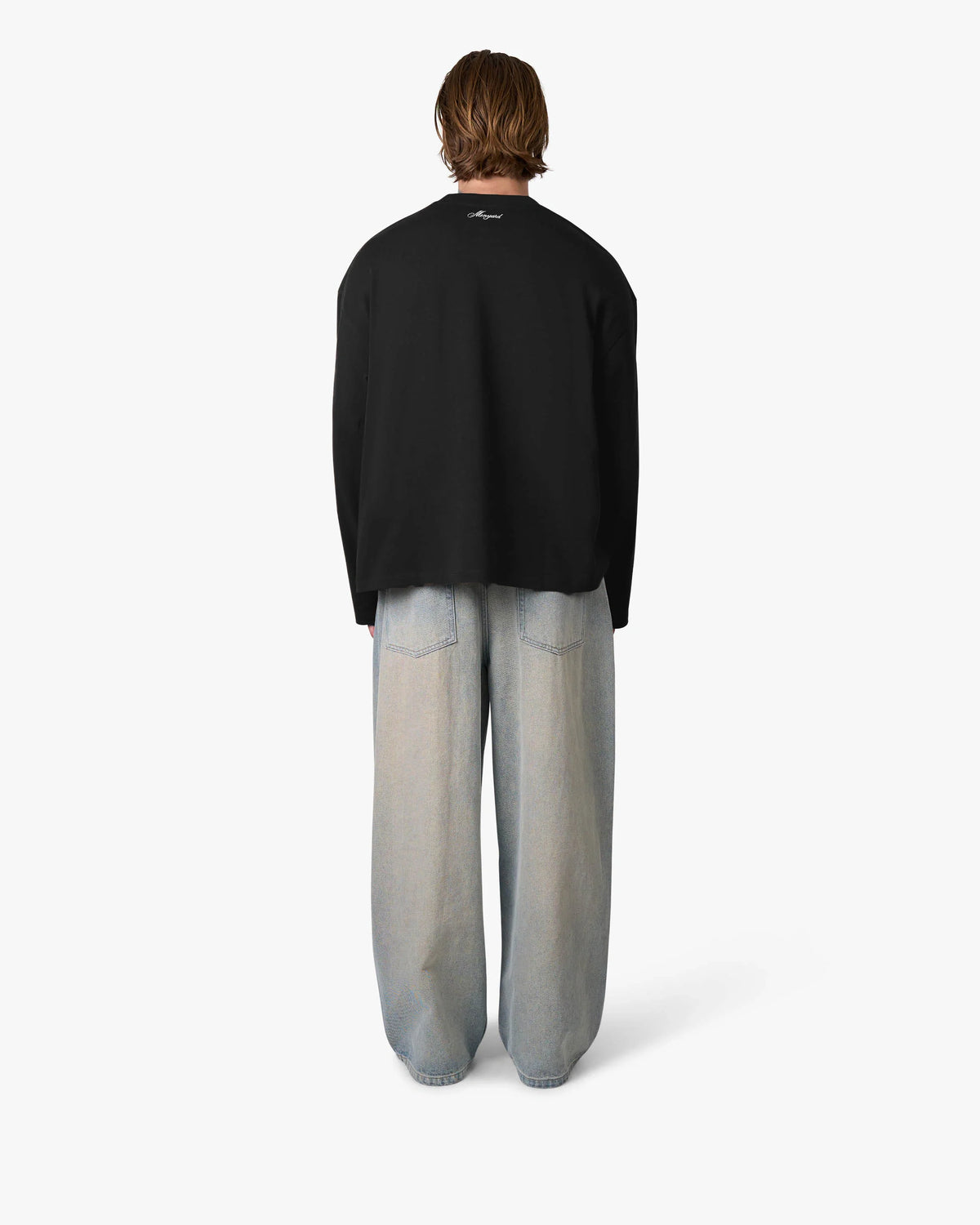 Blank Boxy Longsleeve | Black back