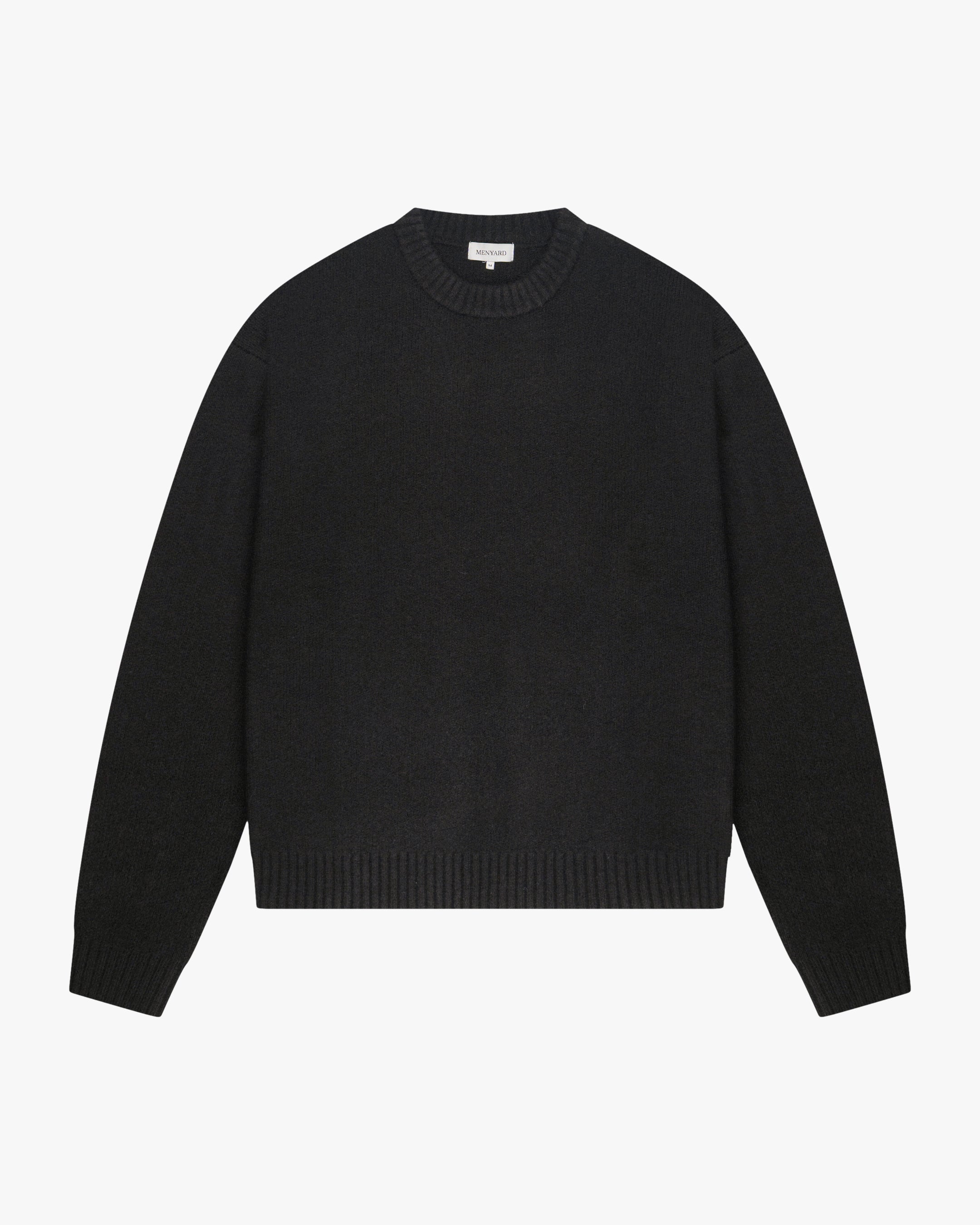 Brixton Wool-Blend Brushed Sweater | Black