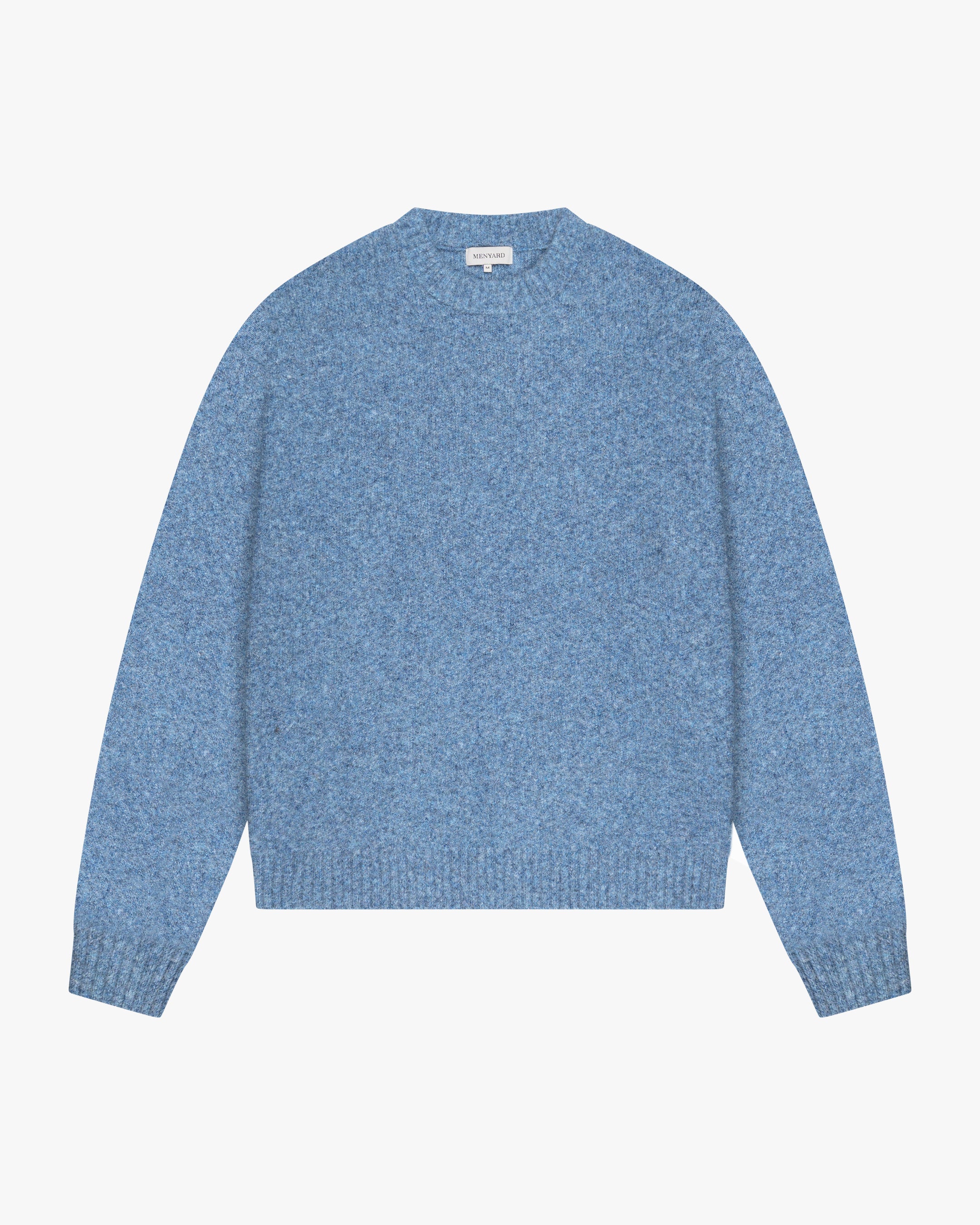 Brixton Wool-Blend Brushed Sweater | Blue