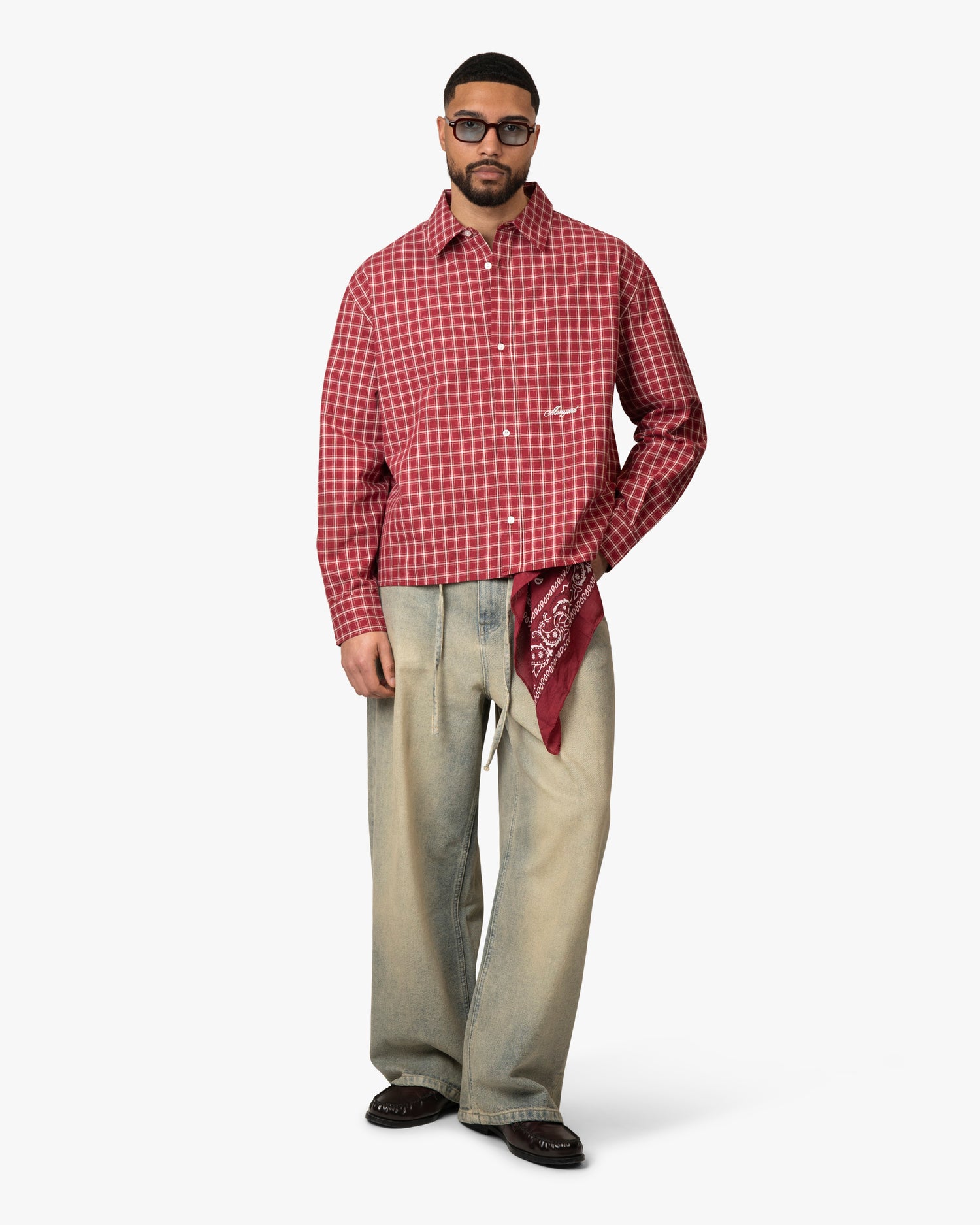 Cotignac Boxy Shirt | Red