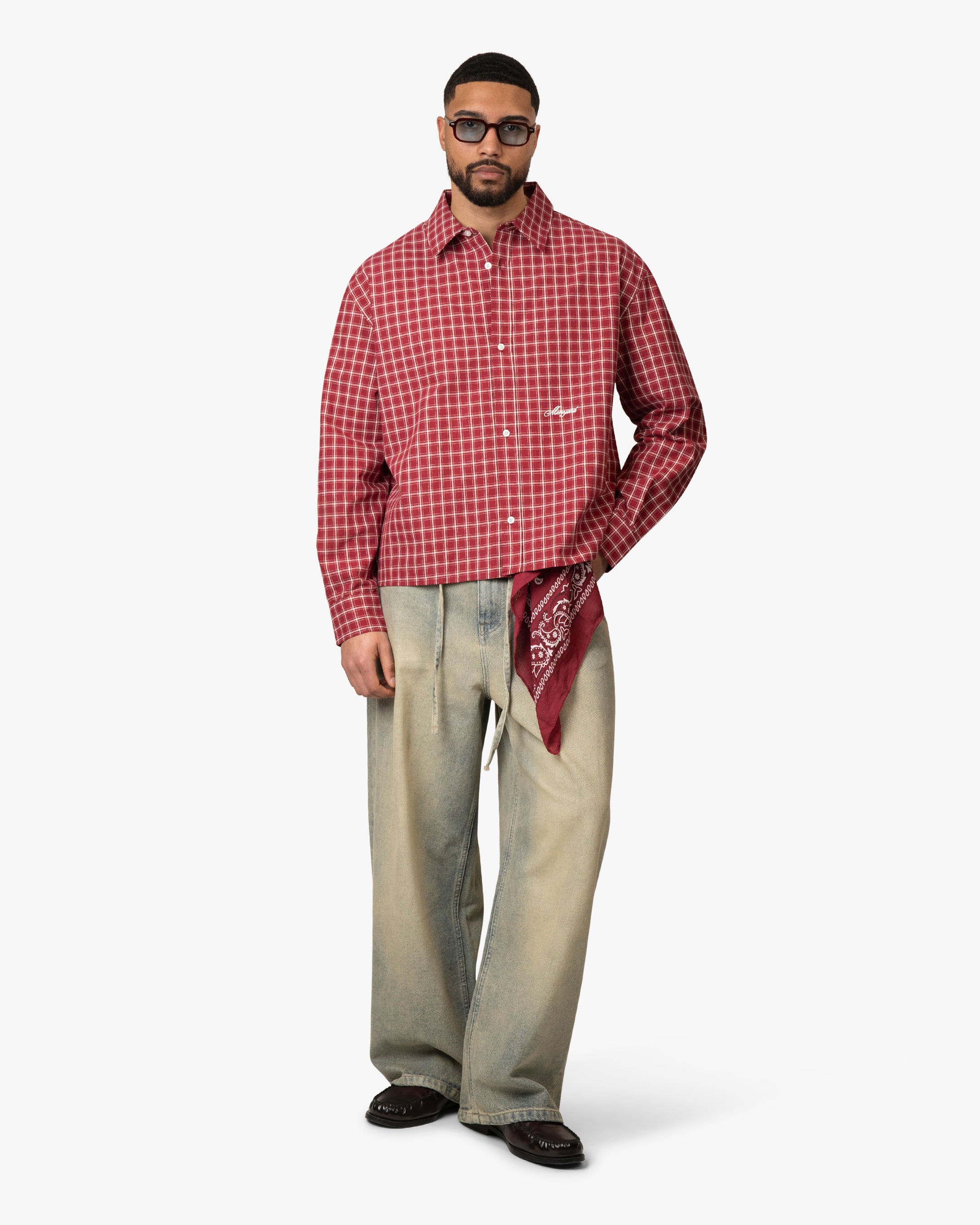 Cotignac Boxy Shirt | Red