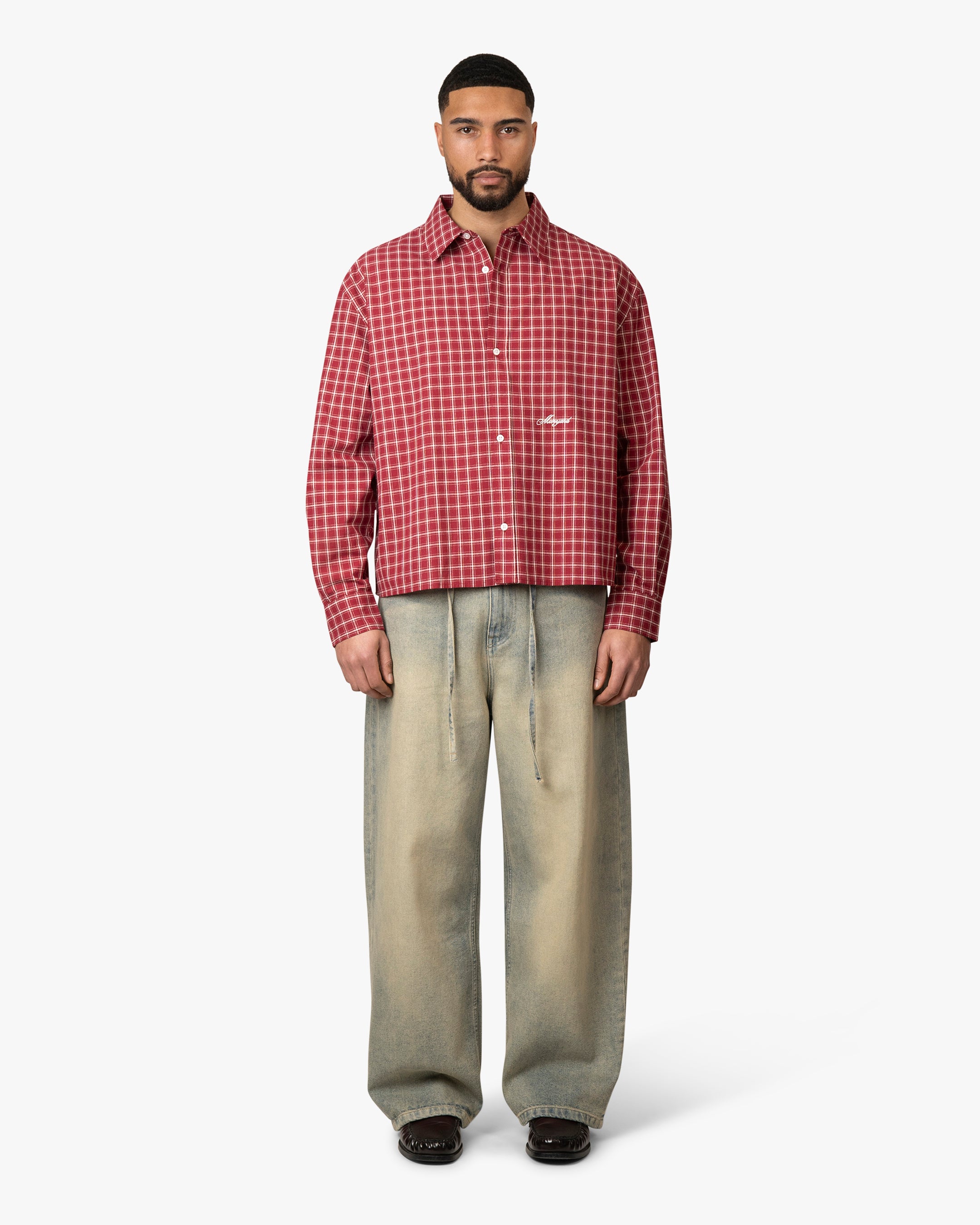 Cotignac Boxy Shirt | Red