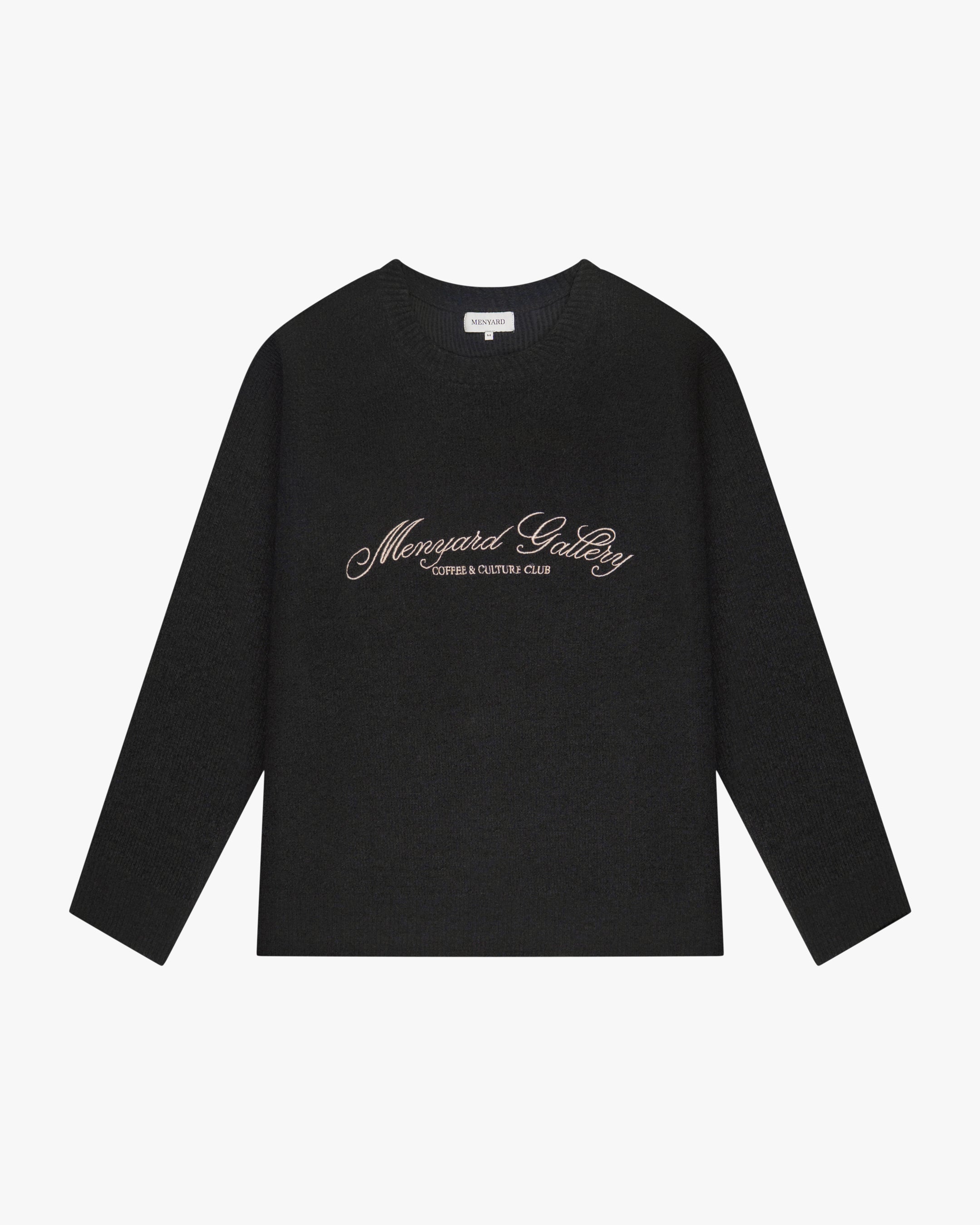 Culture Knitted Crewneck | Black