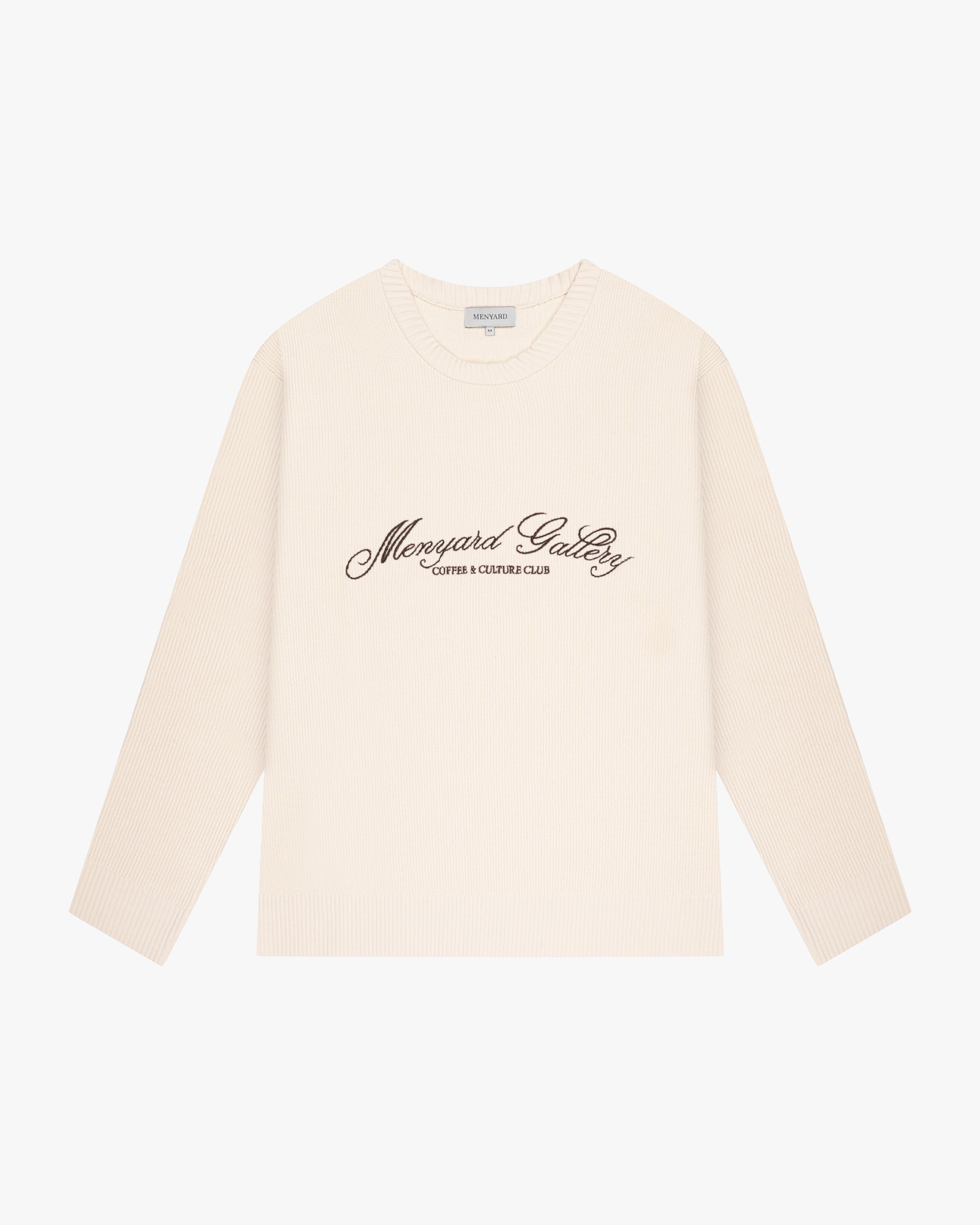 Culture Knitted Crewneck | Creme