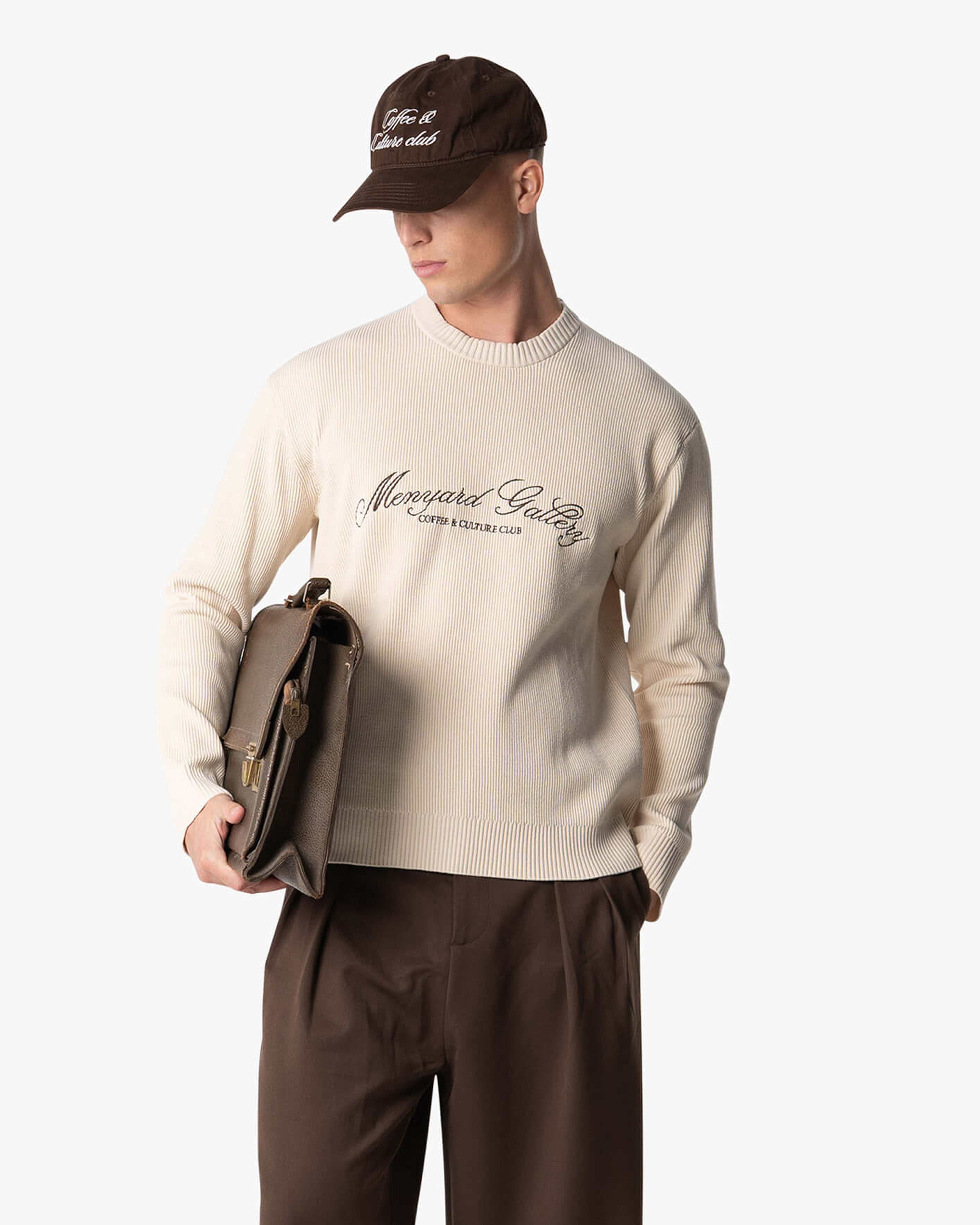 Culture Knitted Crewneck | Creme