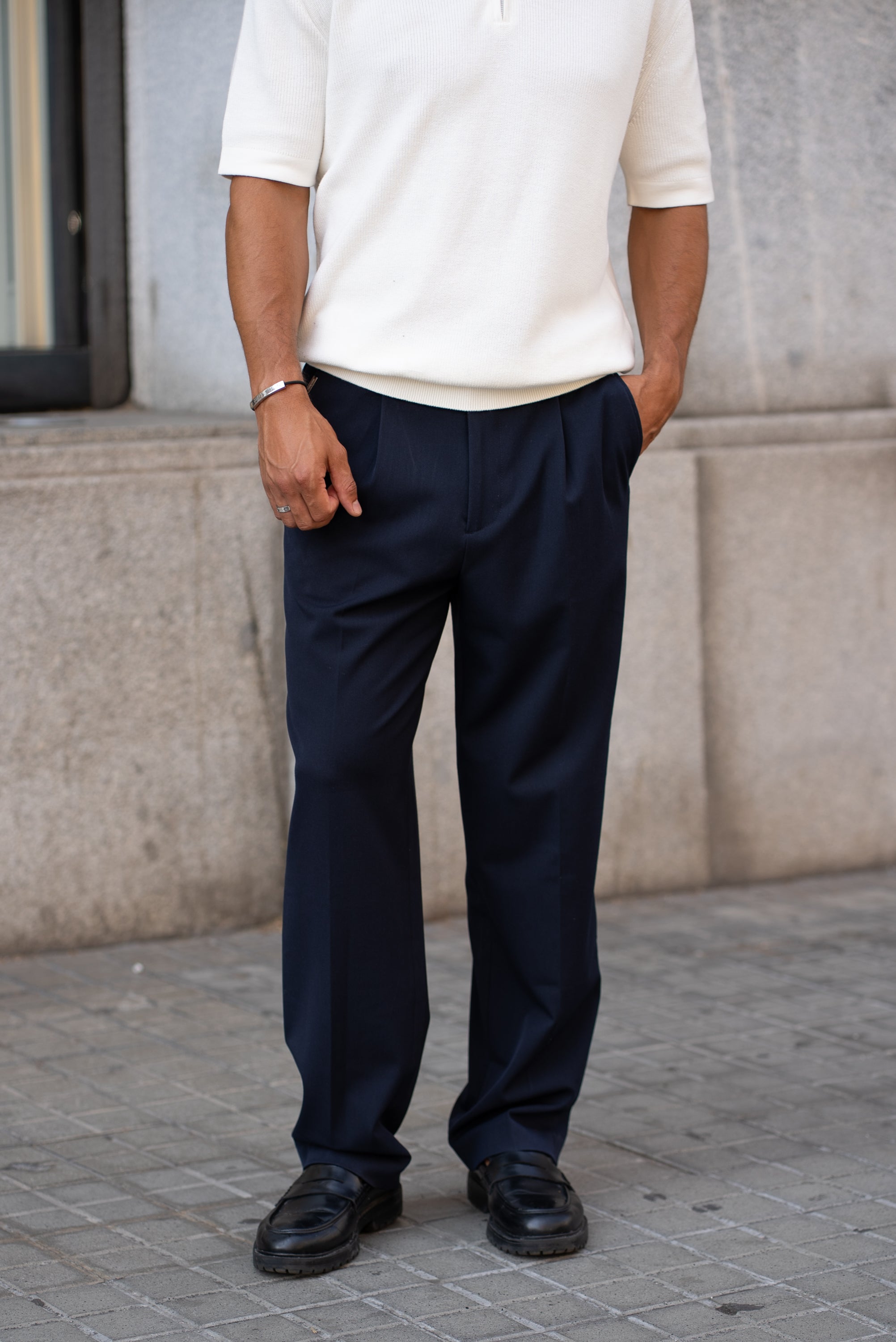 Fender Straight Pants | Navy