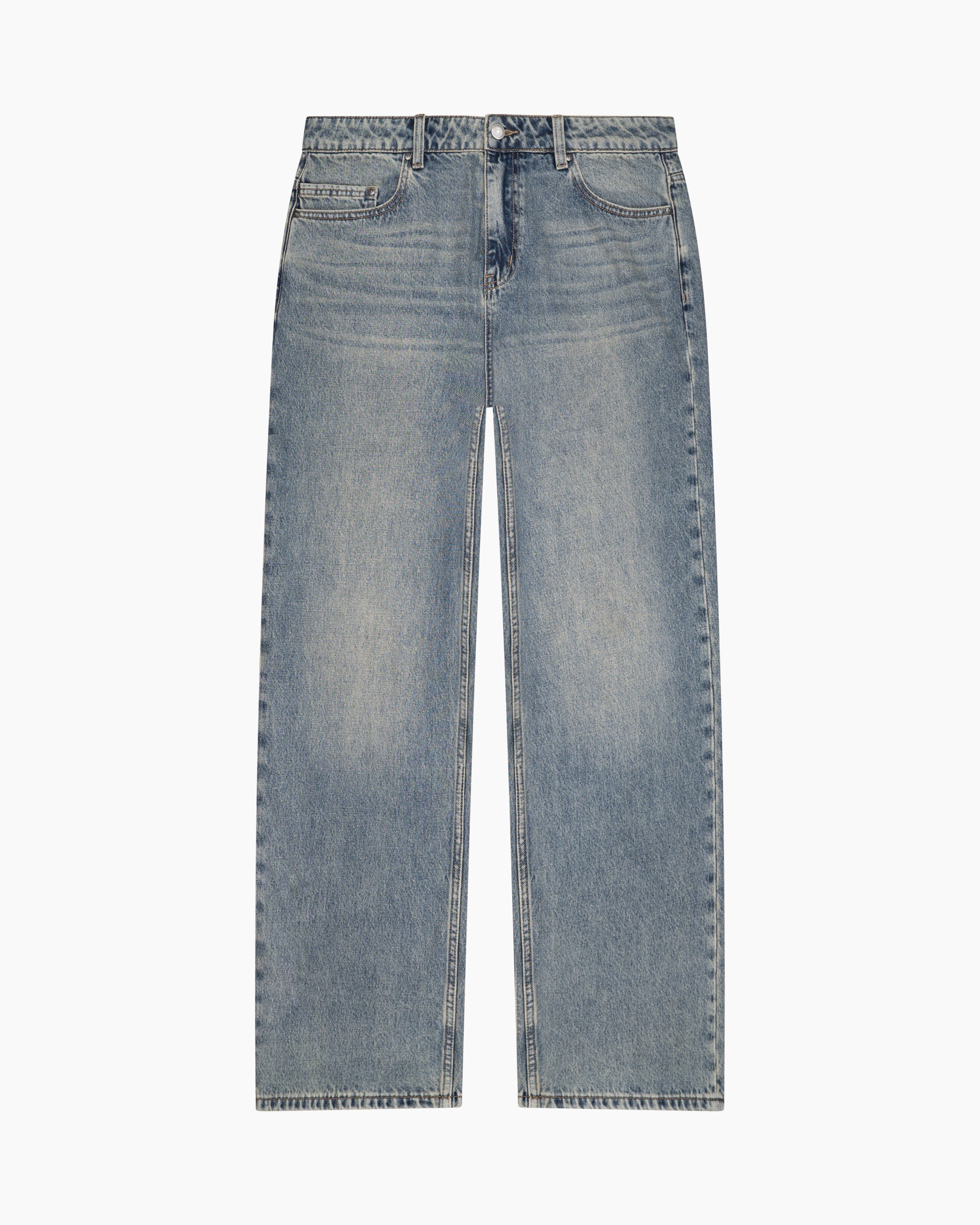 Riven Wide Jeans | Mid Blue