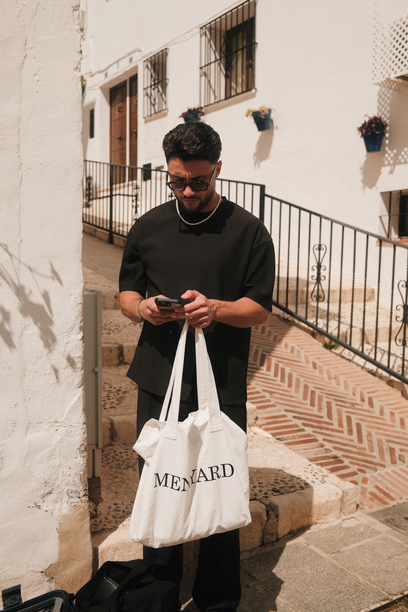 Santiago Ribbed T-Shirt | Black