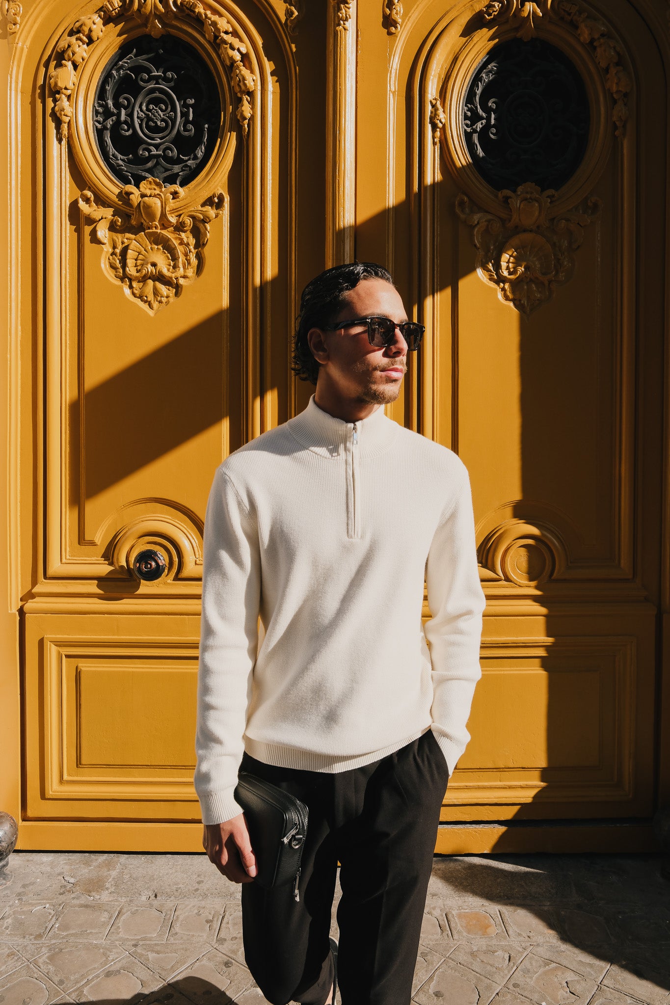 Armada half zip | Ecru