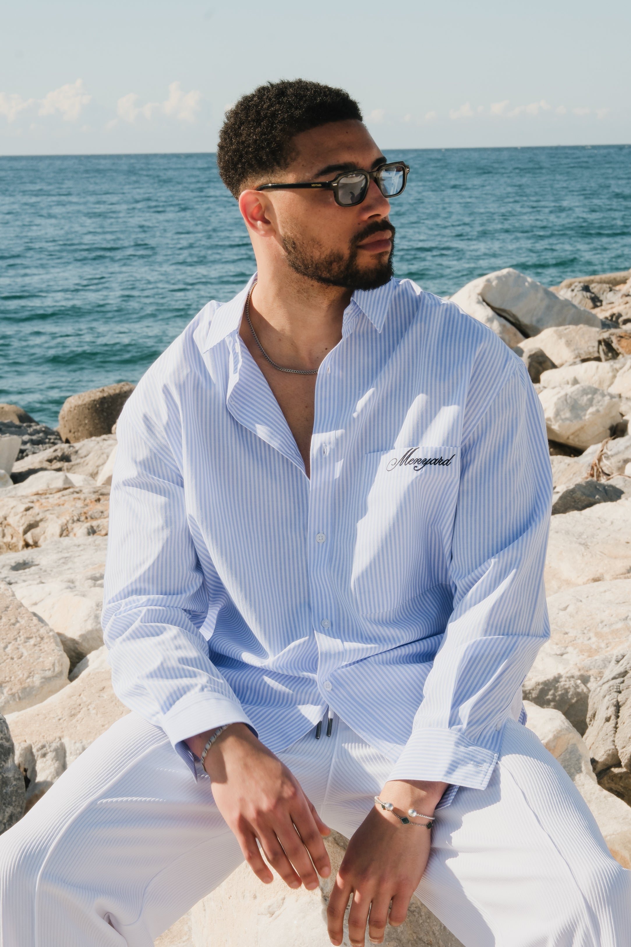 Benito Shirt | Blue Striped