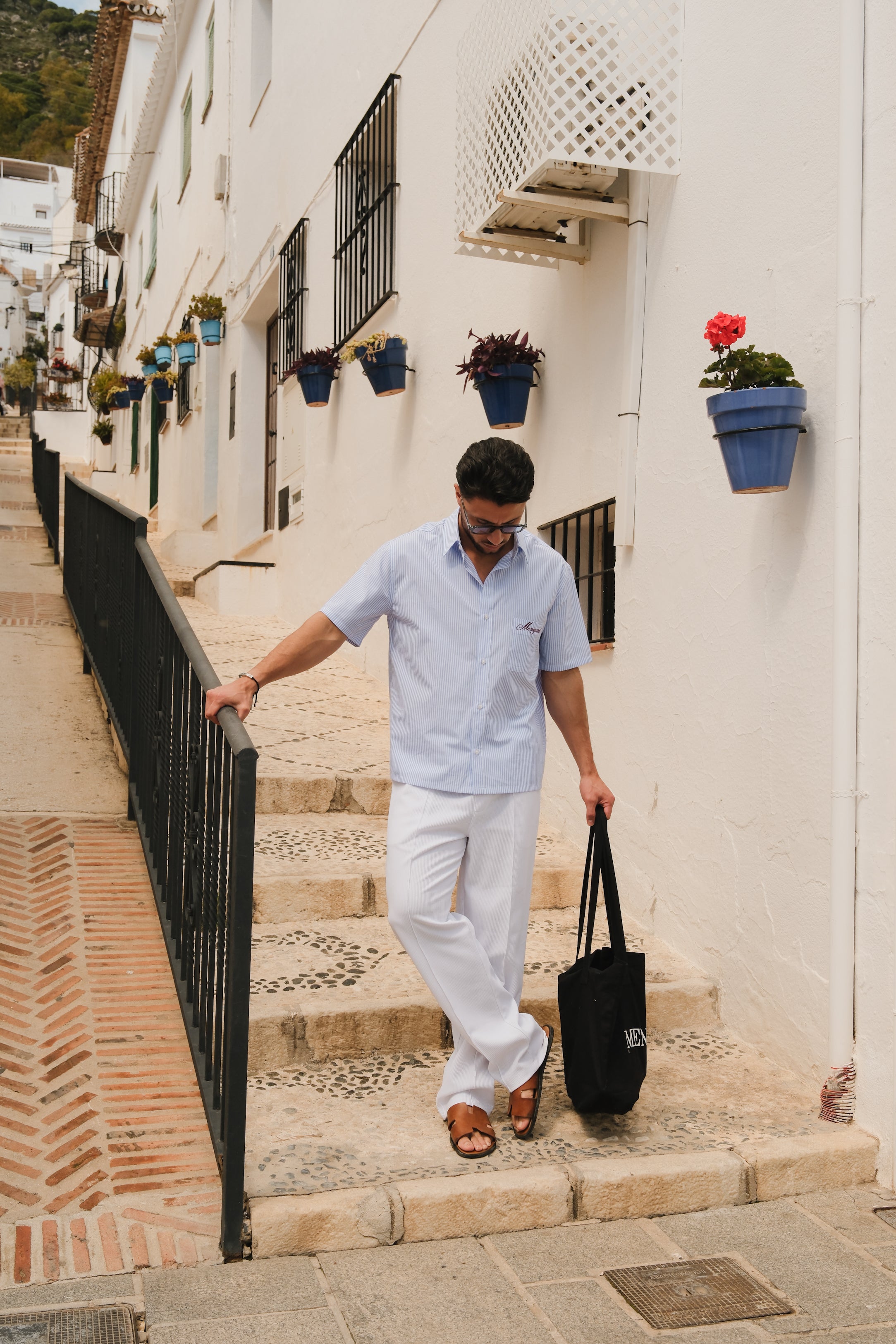Alba Shirt | Blue/White