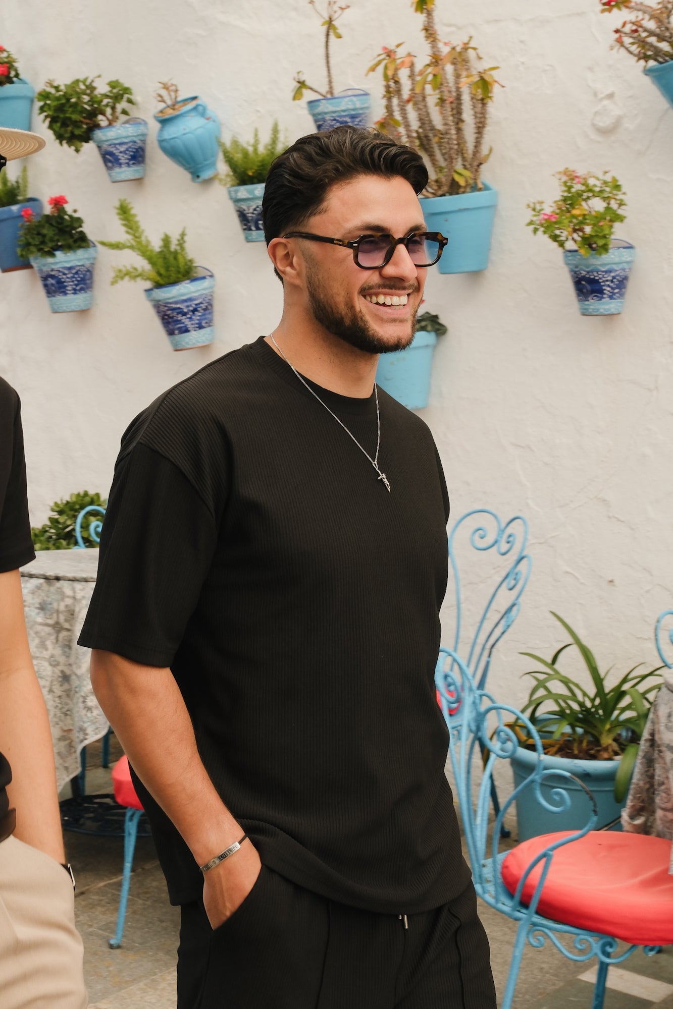 Santiago Ribbed T-Shirt | Black