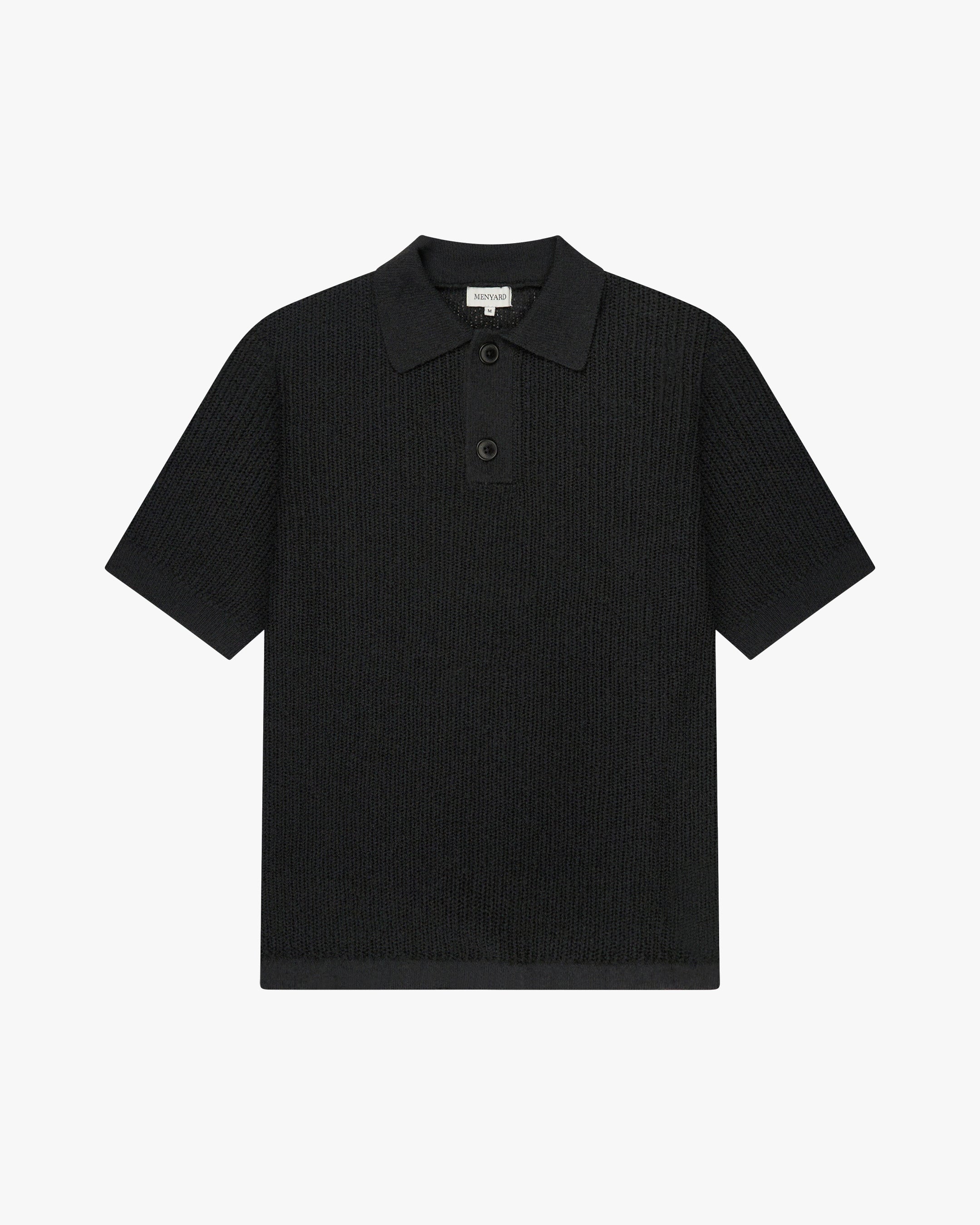 Biot Knitted Polo | Black