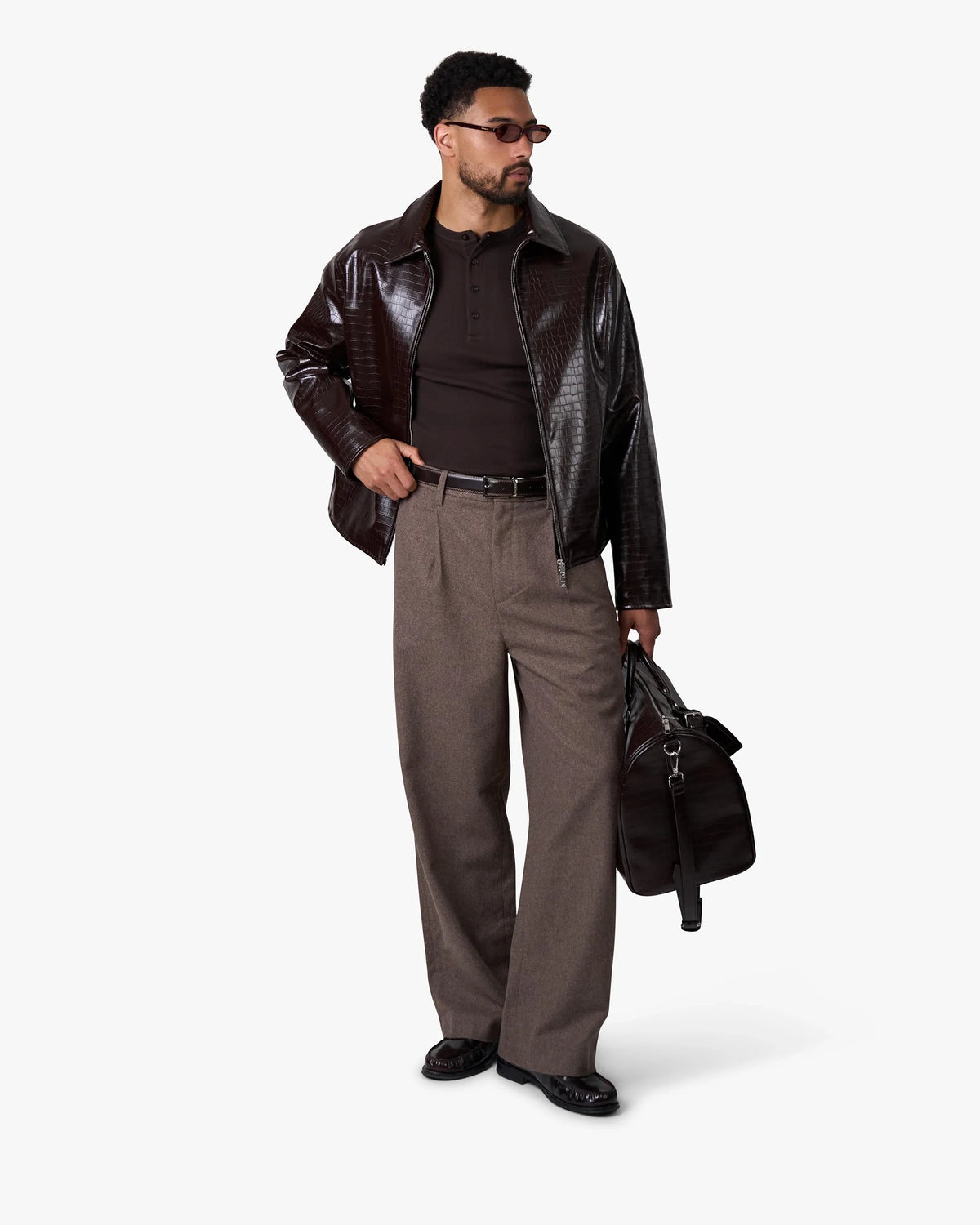 Liberty Crocodile Jacket | Brown