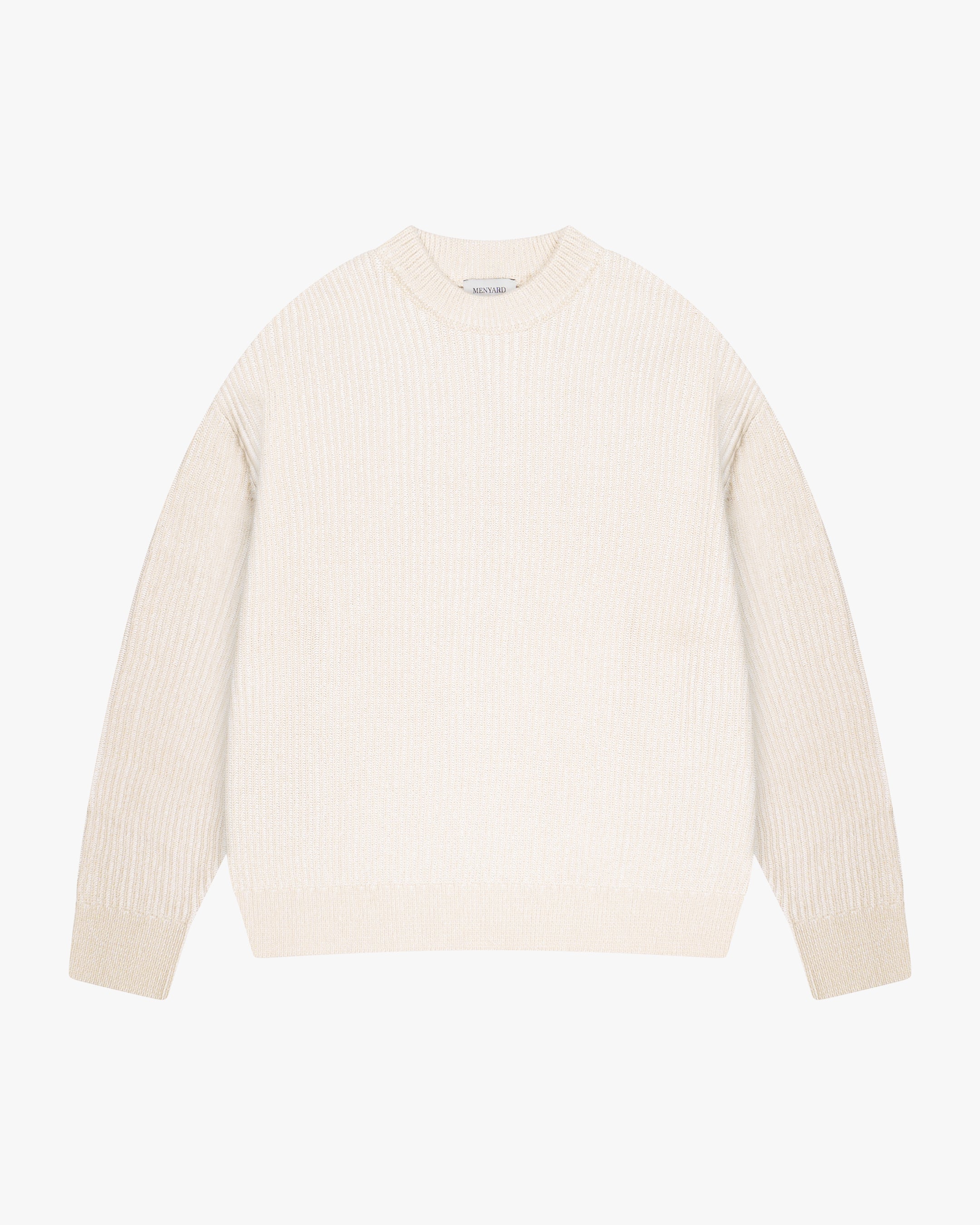 Lima Boxy Knitted Cotton Sweater | Sand