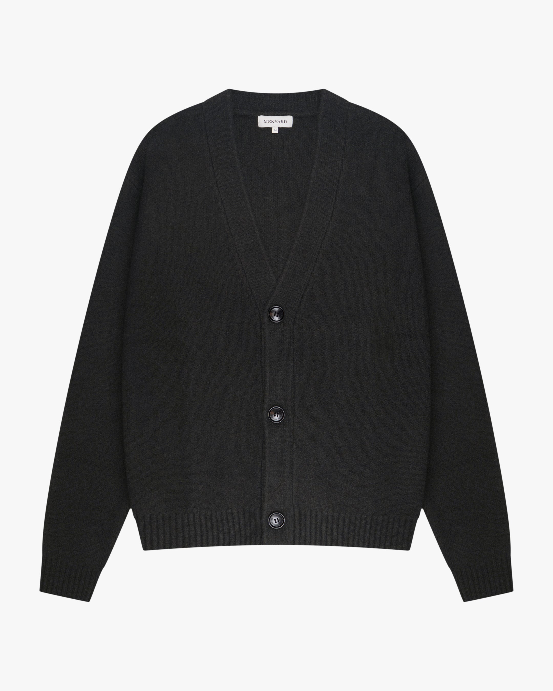 Marea V-Neck Brushed Cardigan | Black