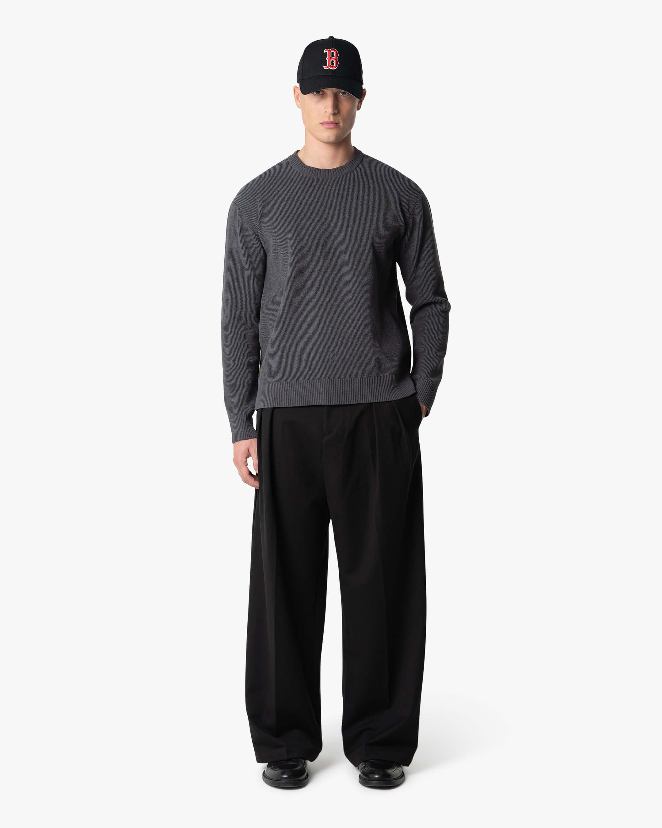 Cascata Rib-Knit Sweater | Grey