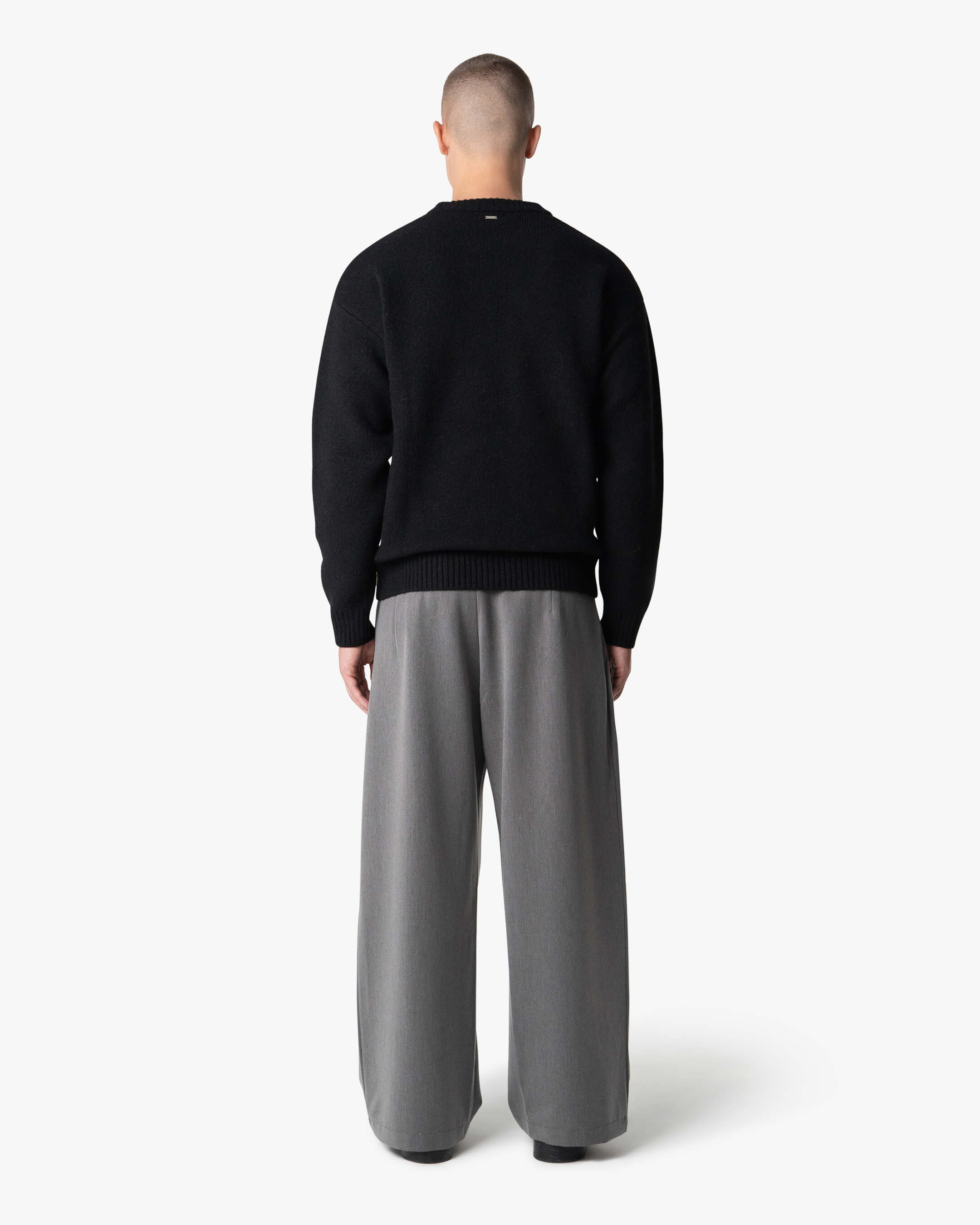 Brixton Wool-Blend Brushed Sweater | Black