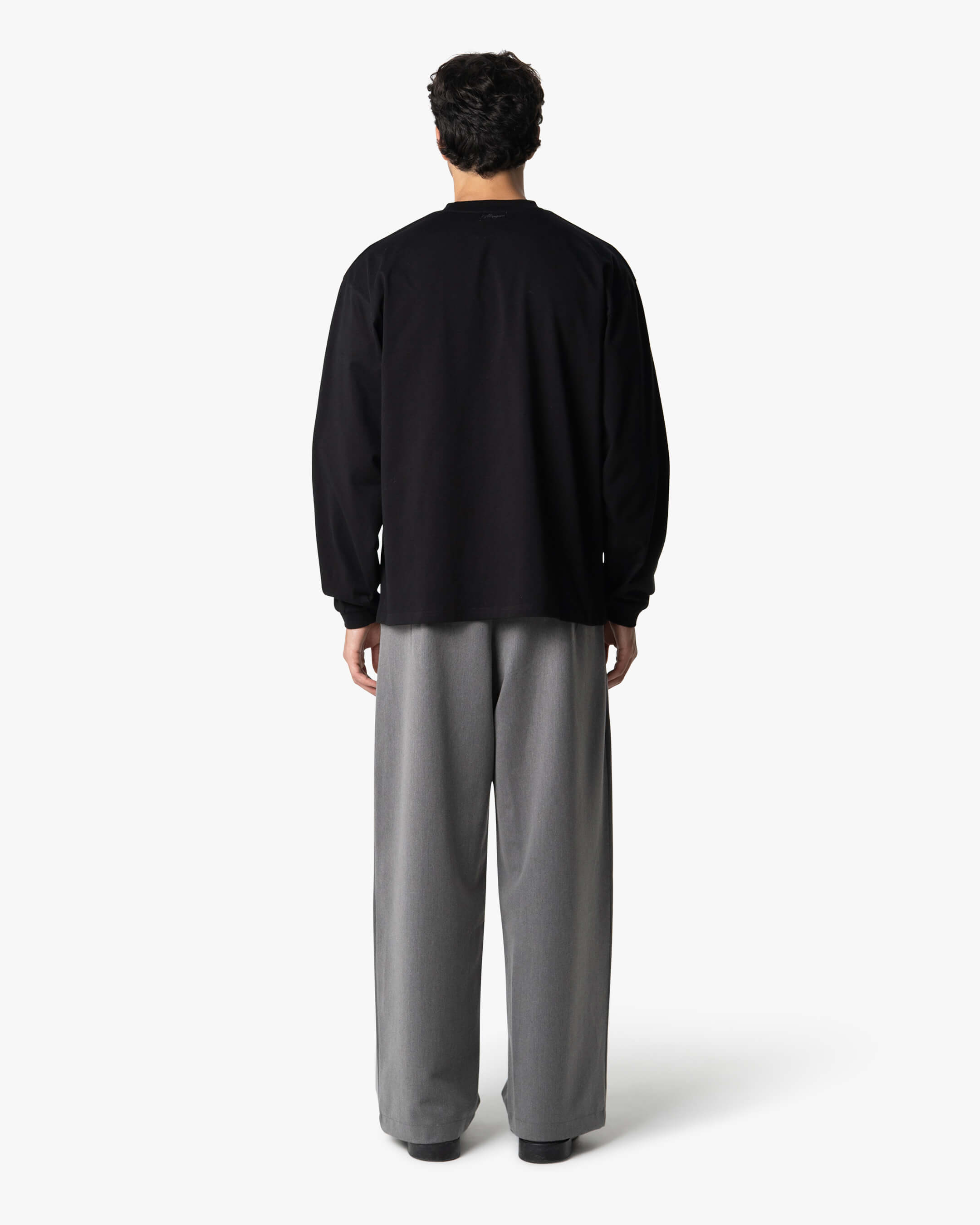 Oversized Blank Longsleeve | Black